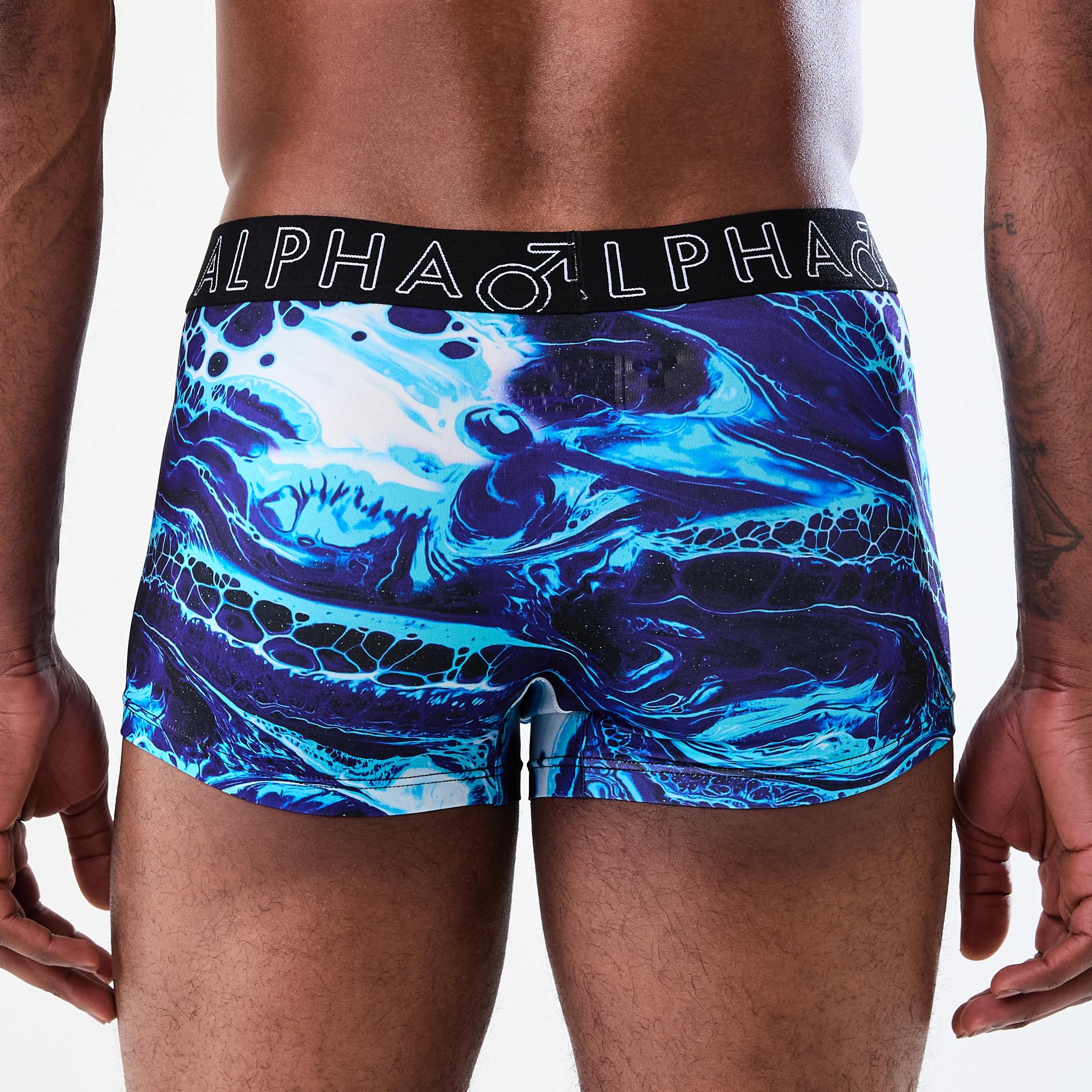 6 3 Pack Microfibre Trunks ABSTRACT OIL, 6 of 9