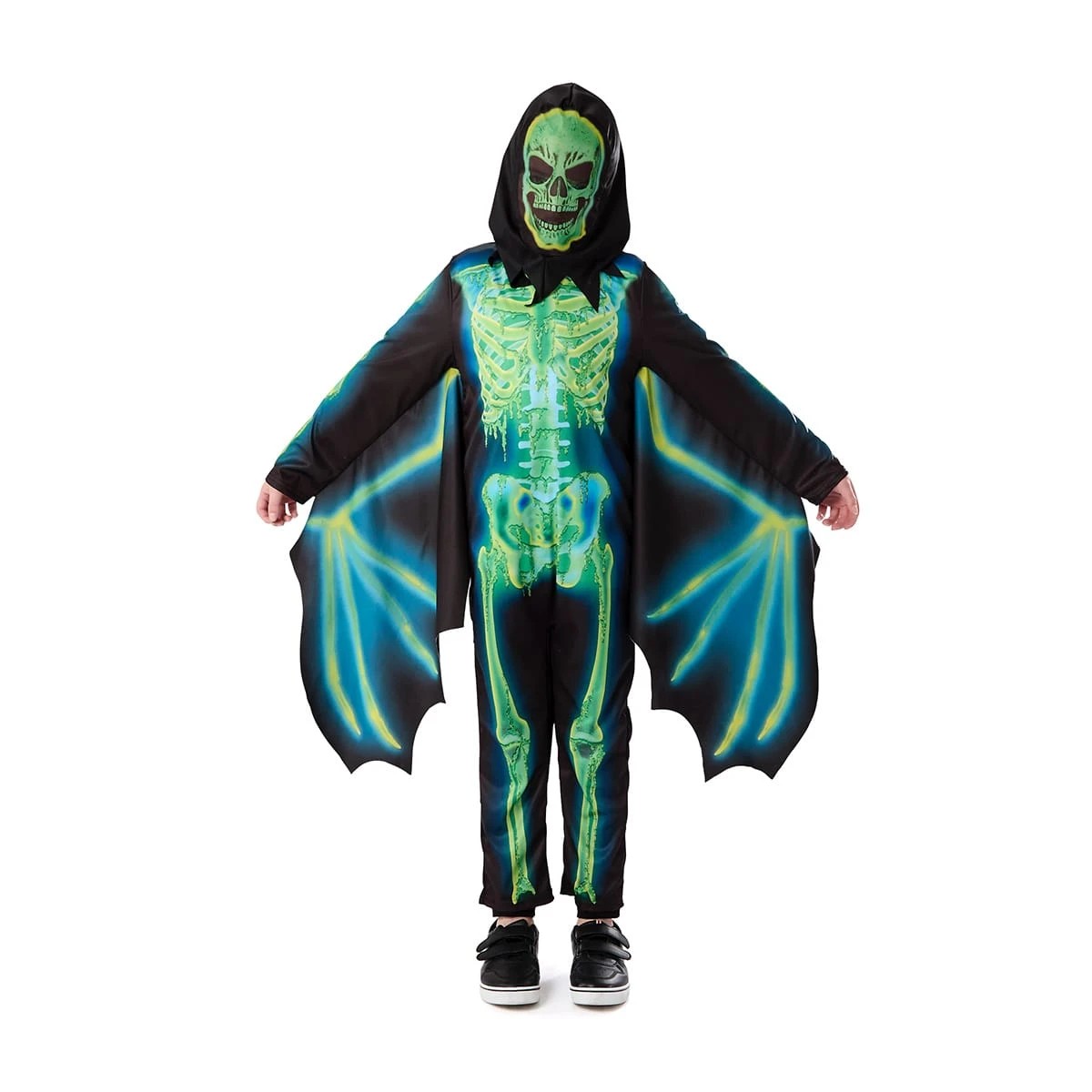 2 Winged Skeleton Costume - Ages 6-8, 2 of 10