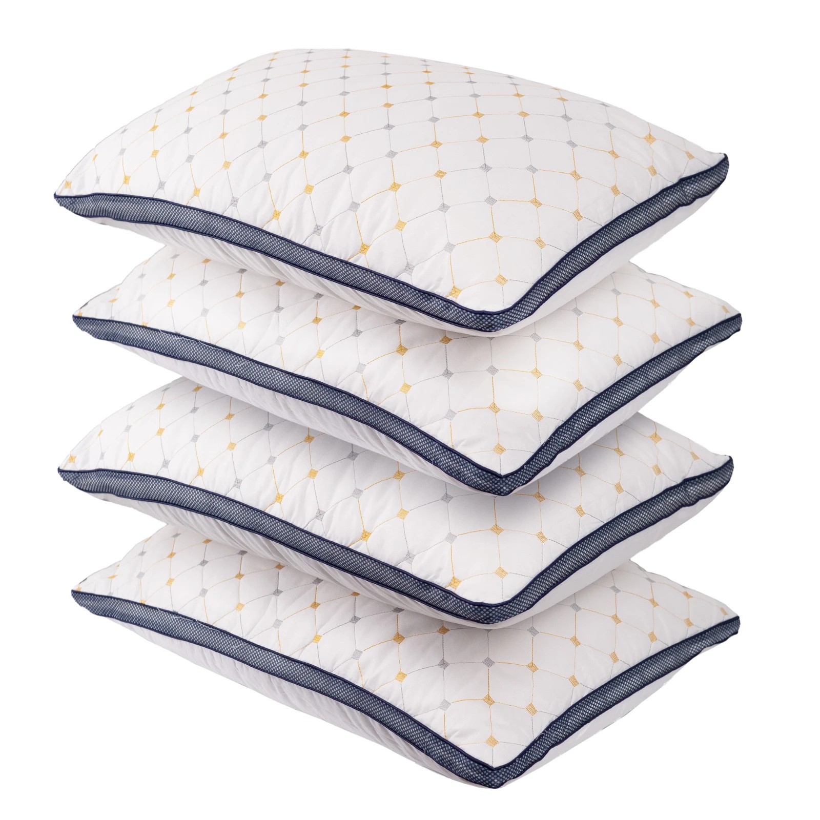 4 Royal Comfort Luxury Air Mesh Pillows Hotel Quality Checked Ultra Comfort 4 Pack - White, 4 of 10