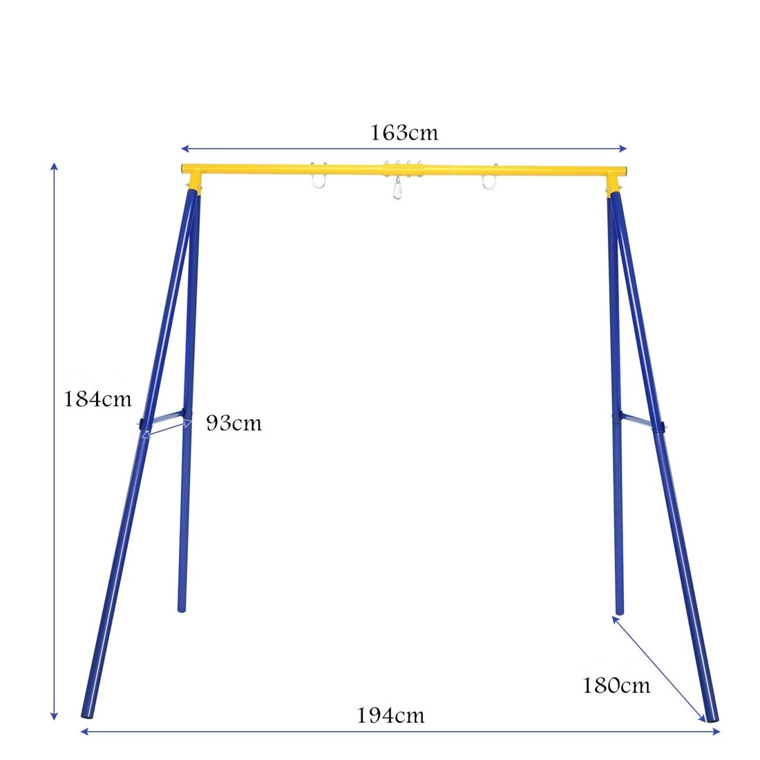 3 Costway Metal Swing Stand A-Frame Outdoor Hammock Rack (No Swing Seat), 3 of 3