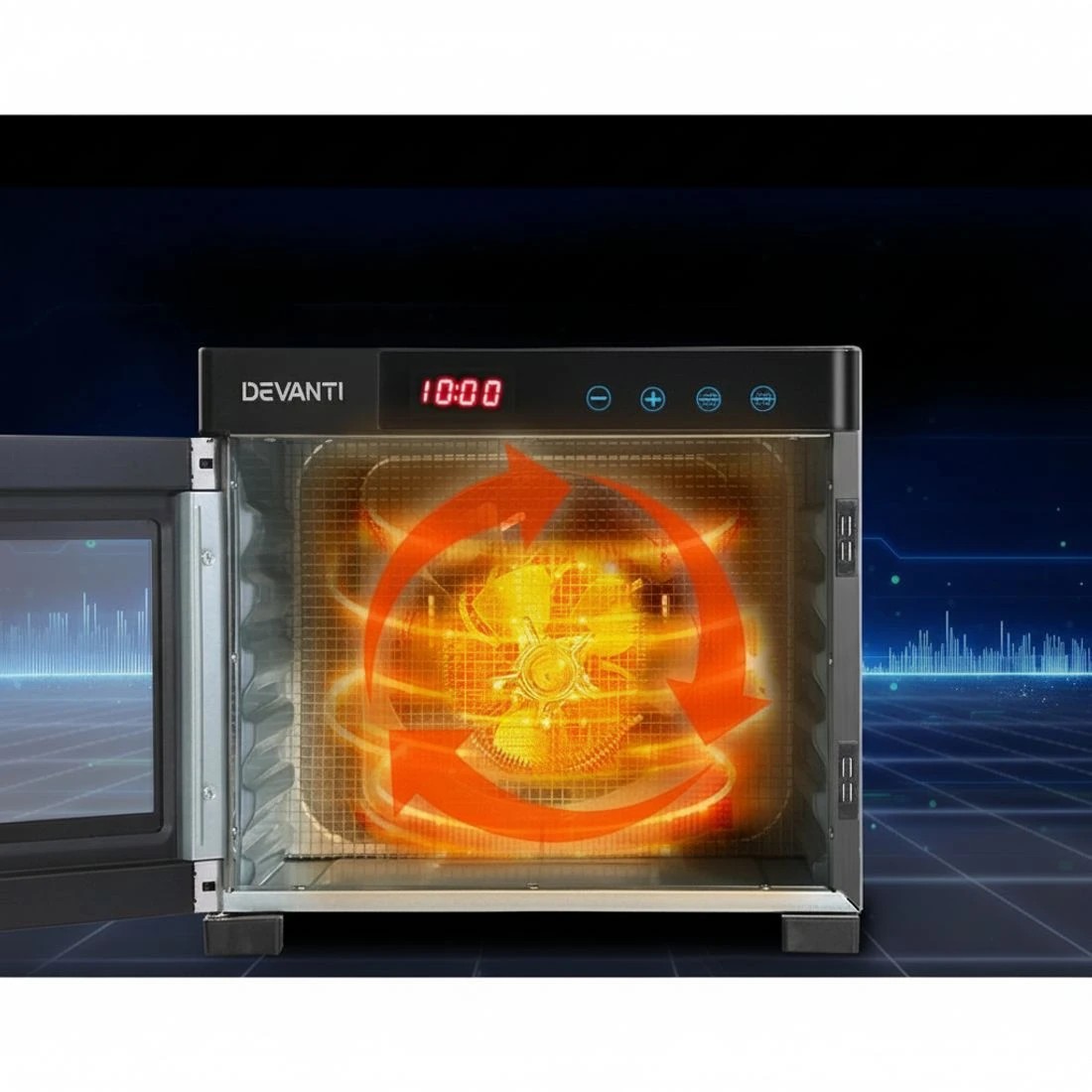 6 Devanti 6 Trays Food Dehydrator Stainless Steel Tray - Silver, 6 of 7