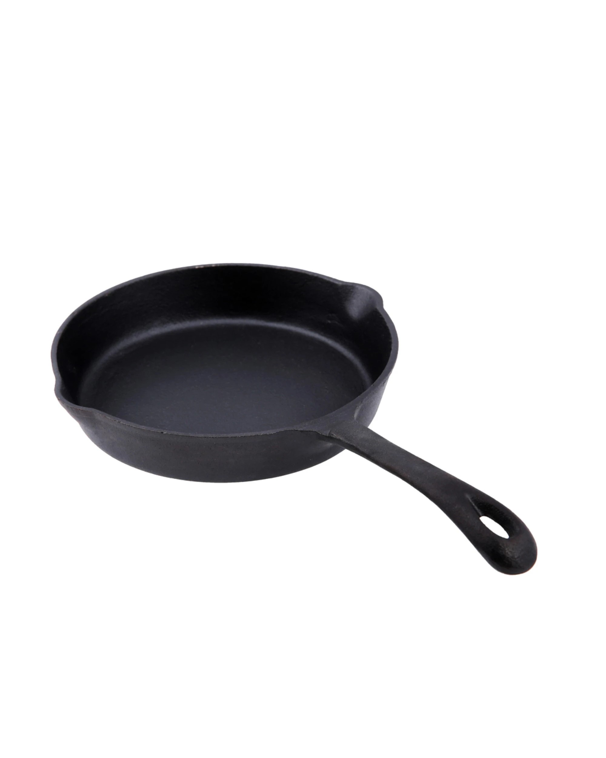 1 Gourmet Kitchen 20cm Cast Iron Pan Skillet with Vegetable Oil Coating - Black, 1 of 1