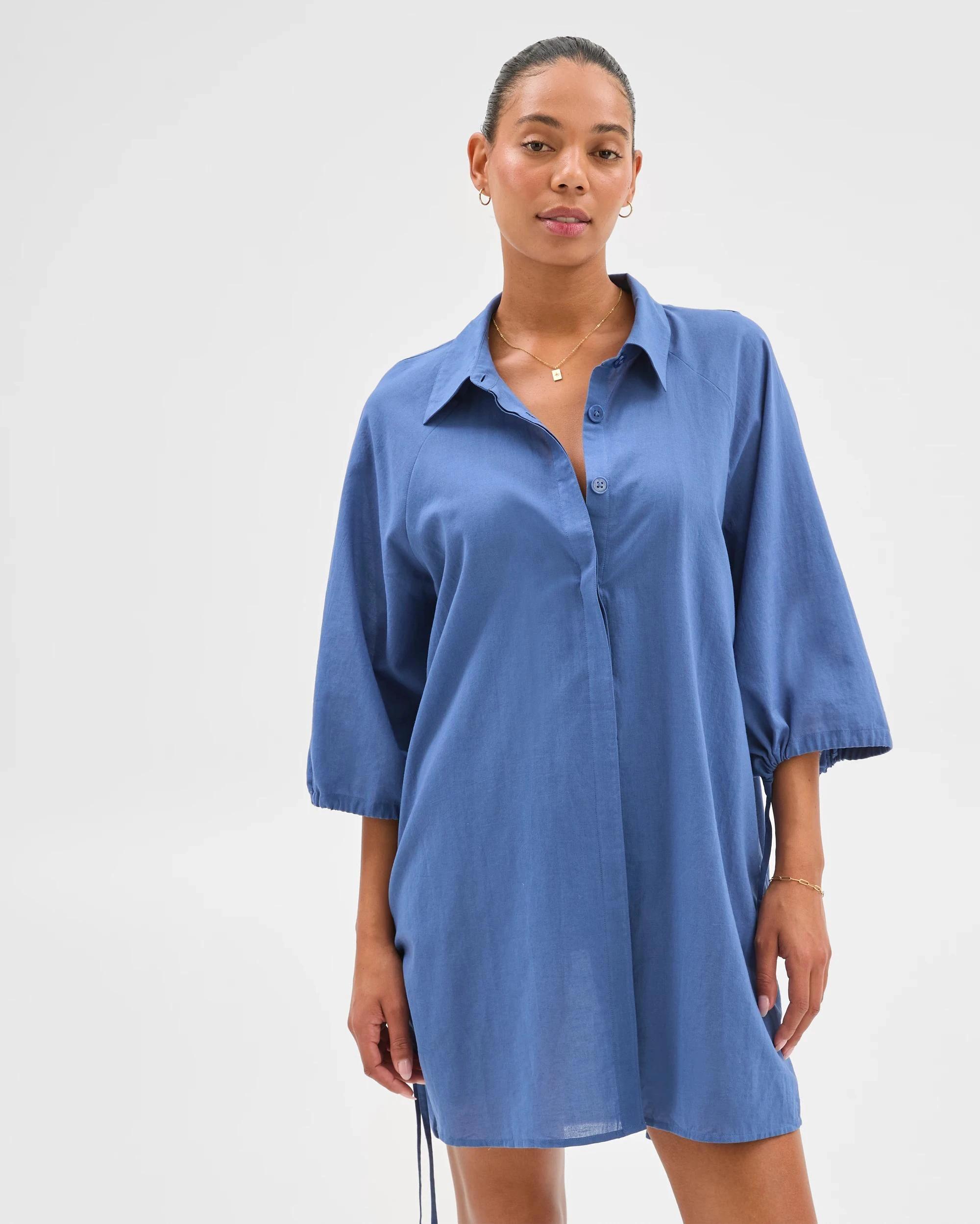 3 Target Resort Tie Shirt BLUE, 3 of 6