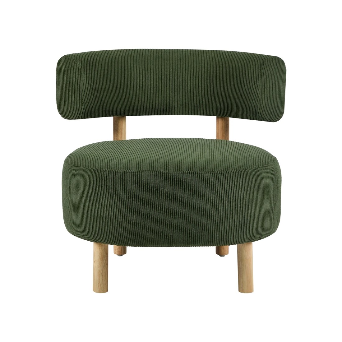 7 Oikiture Wooden Armchair Lounge Chair Velvet Accent Armchairs - Green, 7 of 10