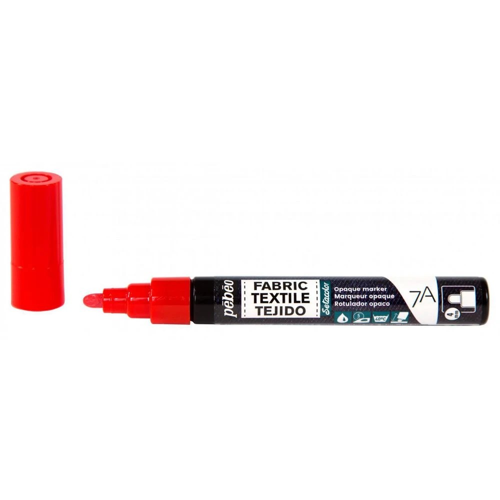 2 Pebeo 7A Opaque Marker 4mm Red, 2 of 2