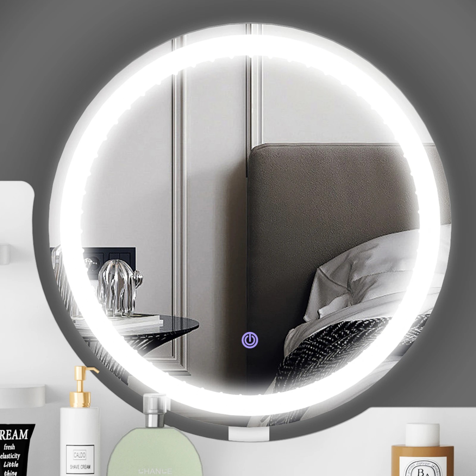 7 Alfordson Dressing Table Stool Set Makeup Mirror Vanity LED Light - White, 7 of 10