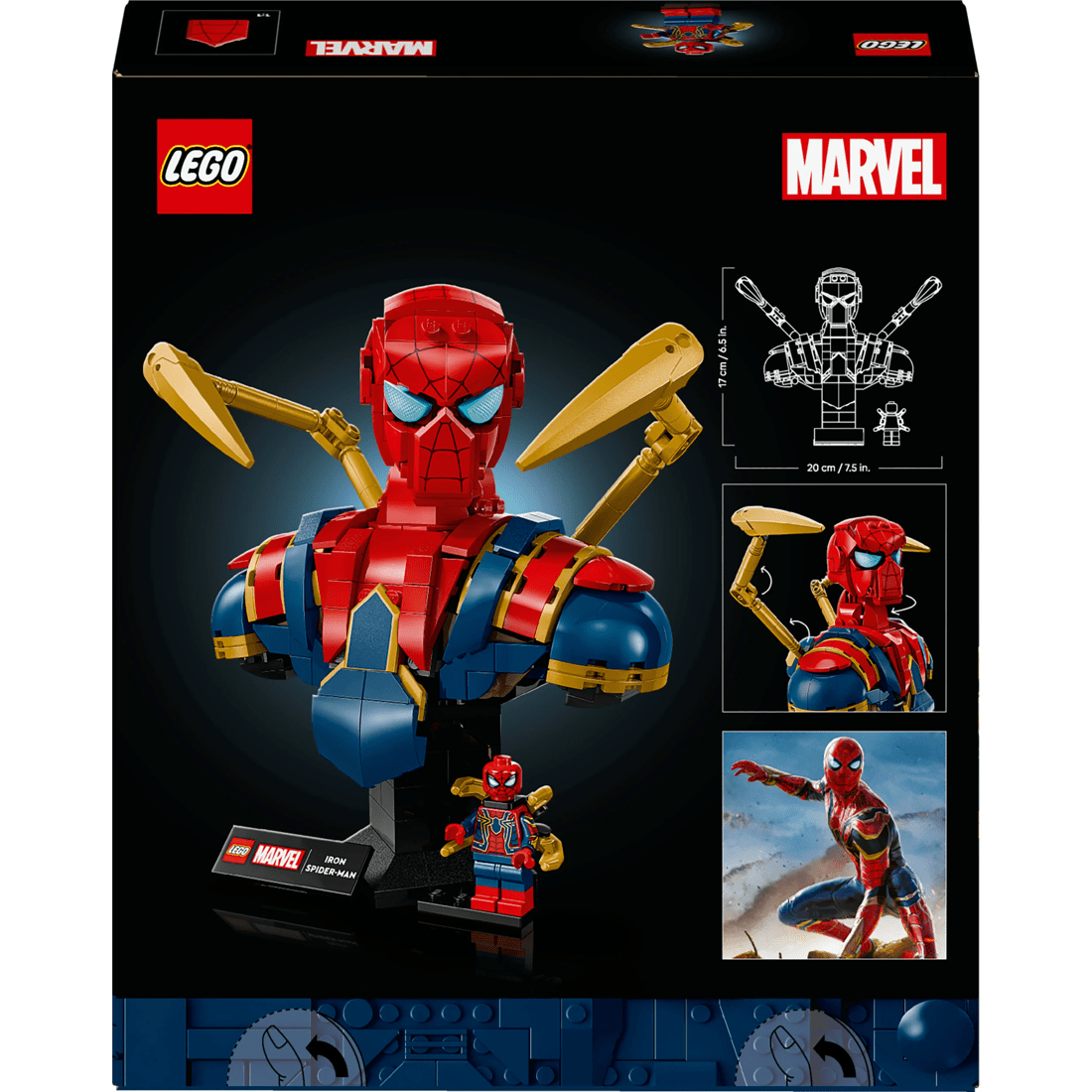 10 LEGO Super Heroes Iron Spider-Man Bust 76326, 10 of 10