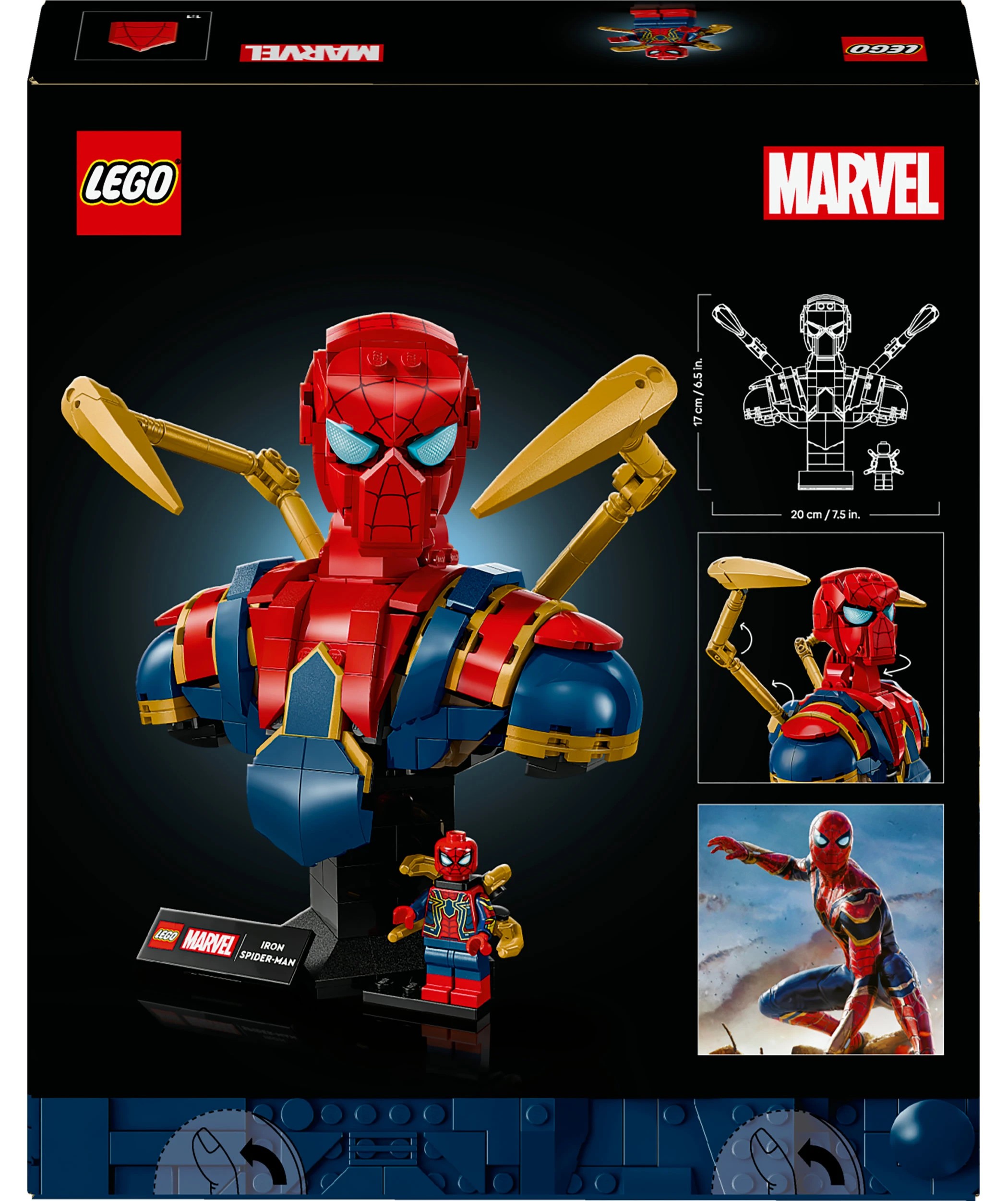 10 LEGO Super Heroes Iron Spider-Man Bust 76326, 10 of 10
