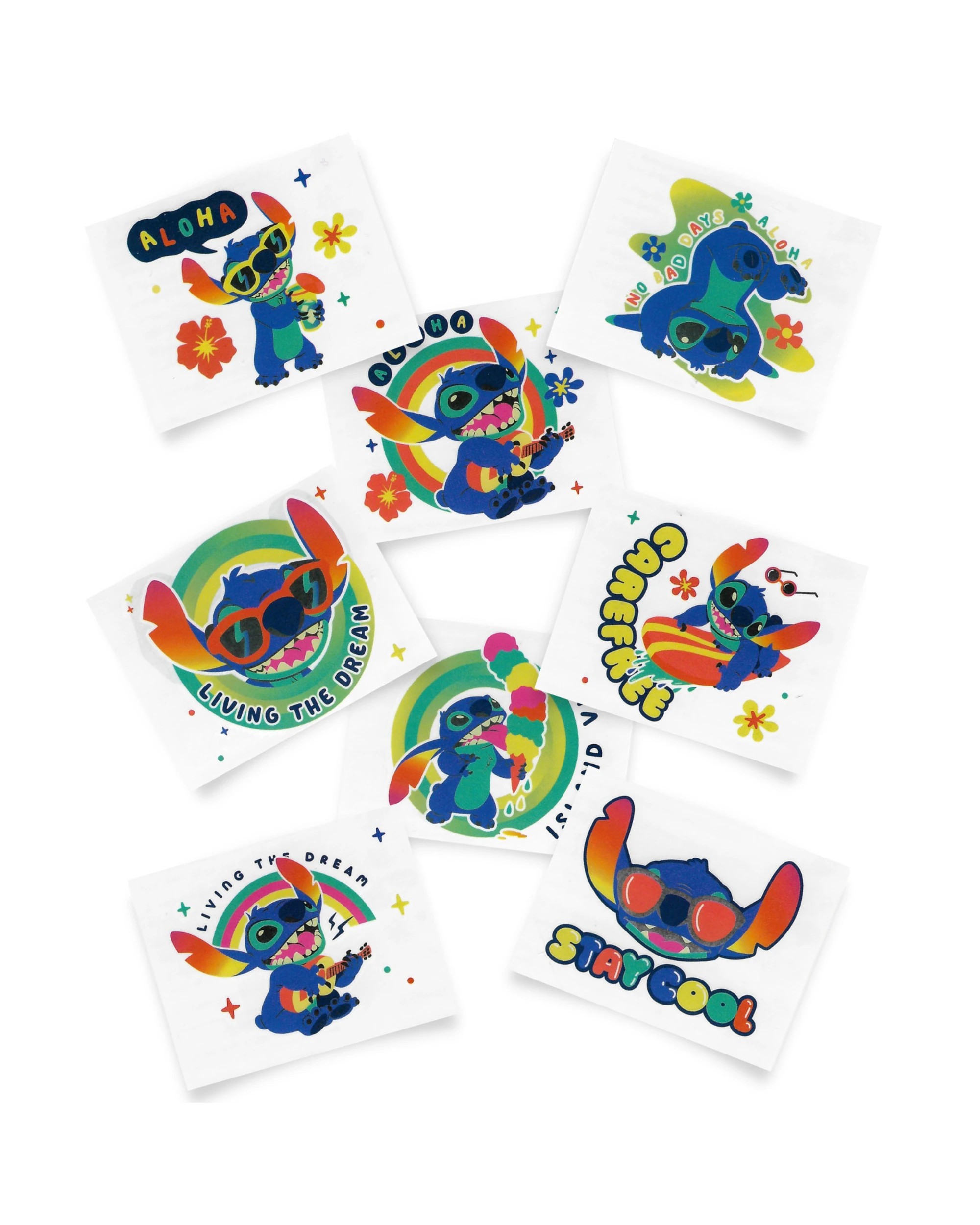 1 Amscan Lilo and Stitch Tattoos Pack of 8, 1 of 3