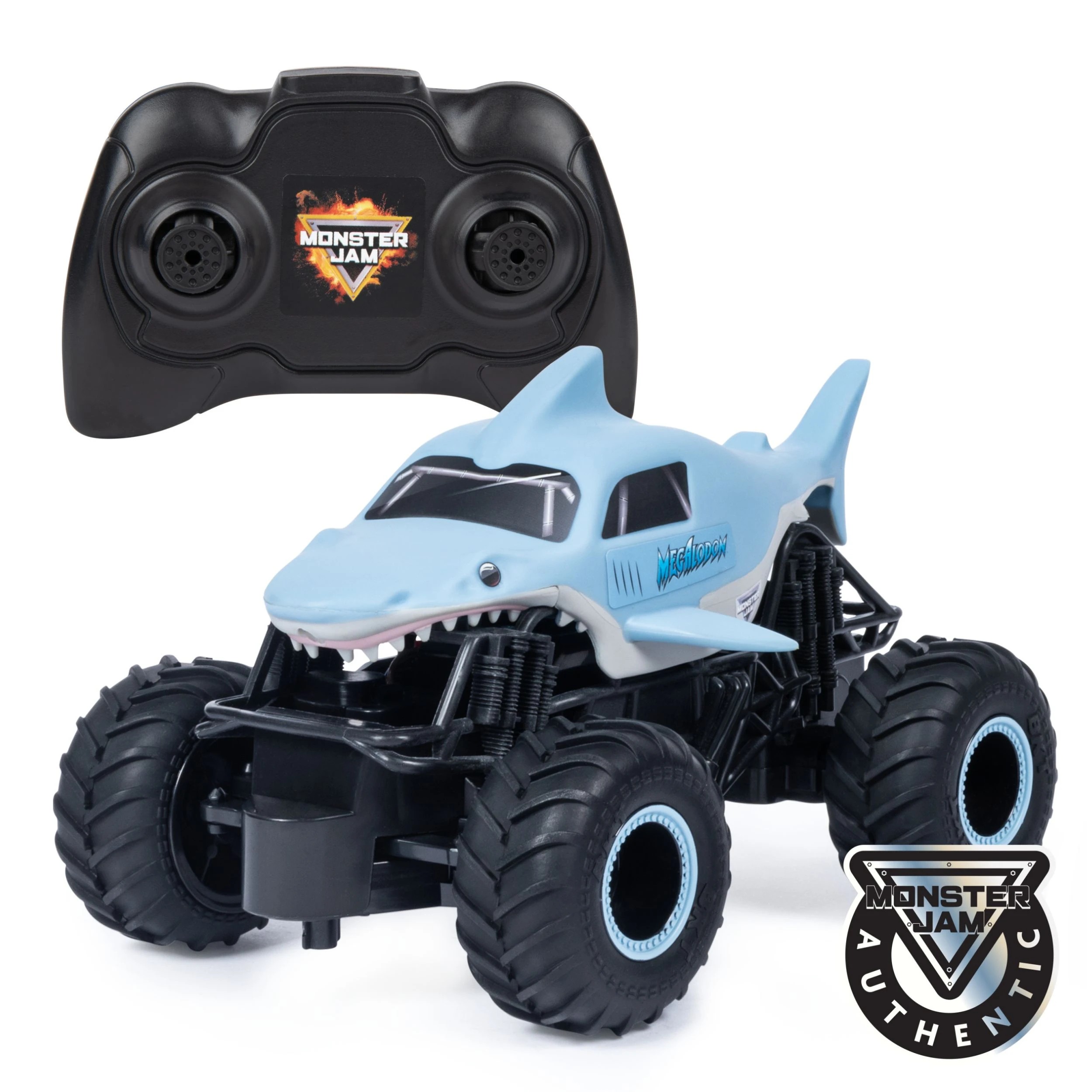 2 Monster Jam RC 1:24 Scale Remote Control Monster Truck Vehicle - Assorted - Black, 2 of 7