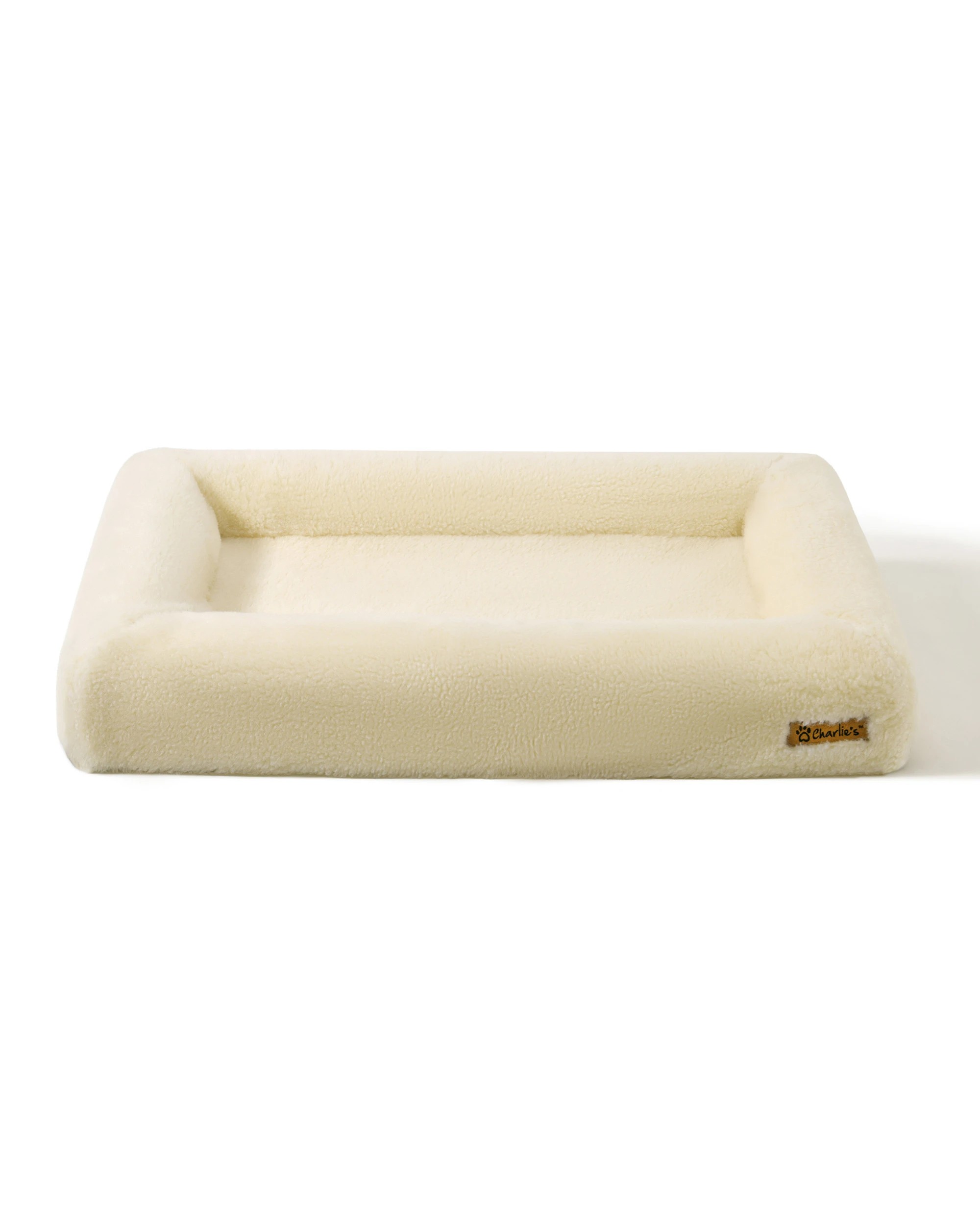 3 Charlie's Dolly Australian Wool Orthopedic Dog Bed 100x65cm Medium - Natural, 3 of 10
