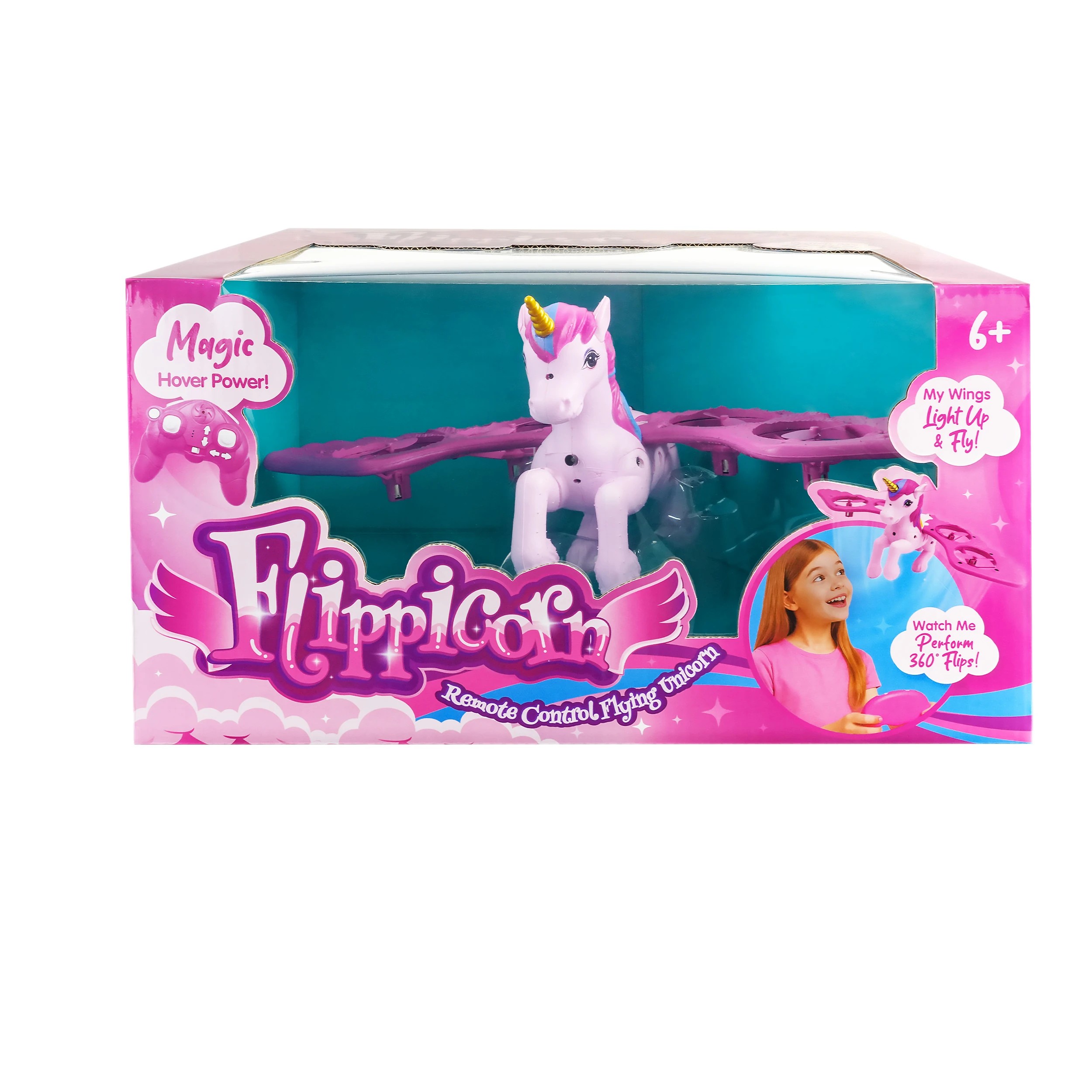 1 Flippicorn Remote Control Flying Unicorn, 1 of 6