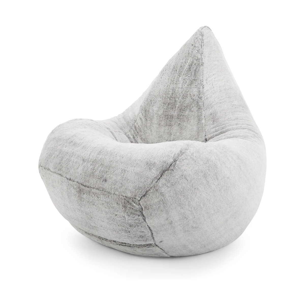 2 Grey Faux Fur Bean Bag, 2 of 9