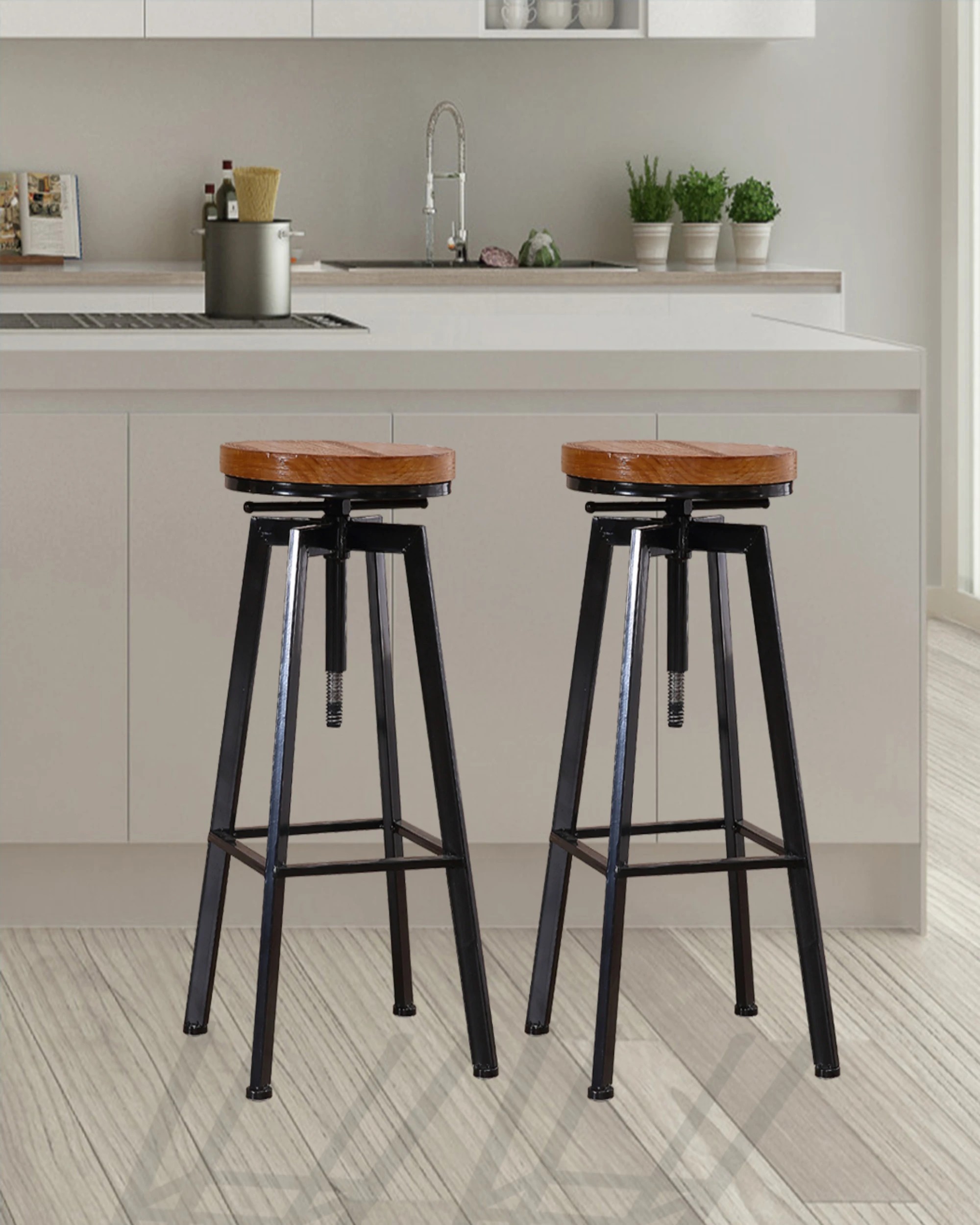 7 Levede 2x Vintage Bar Stool, 7 of 7