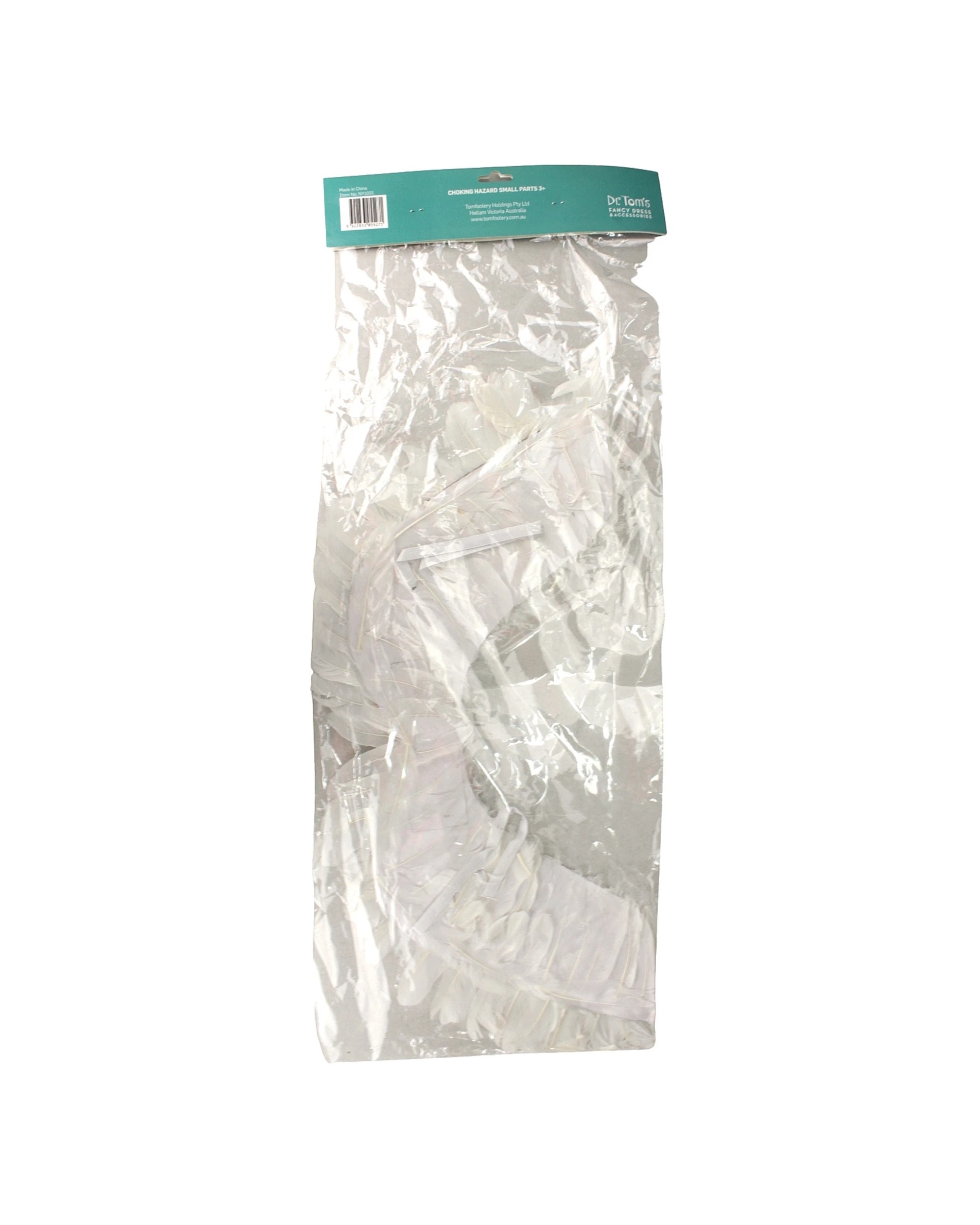 4 Tomfoolery Feathered Angel Wings Medium 70cm x 30cm - One Size - White, 4 of 4