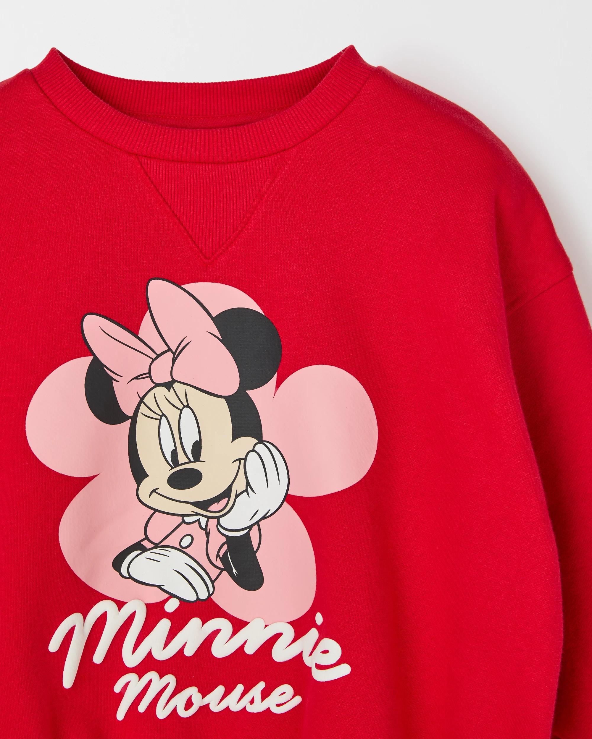 6 Disney Minnie Mouse Australian Cotton Blend Jumper and Bike Shorts Set PINK, 6 of 6