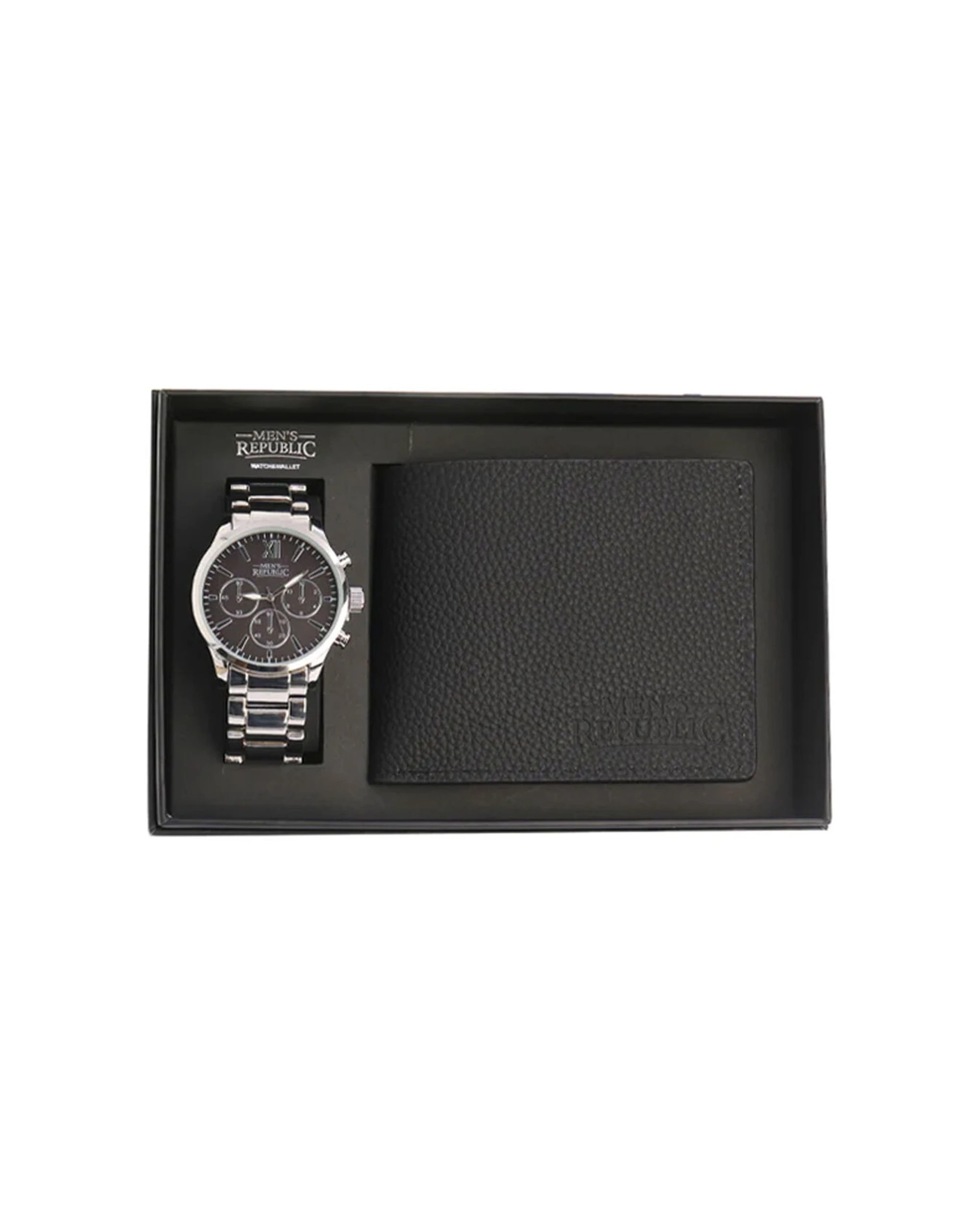 2 Mens Republic Watch Set With Leather Wallet Alloy Watch Gift Box - Multi, 2 of 3