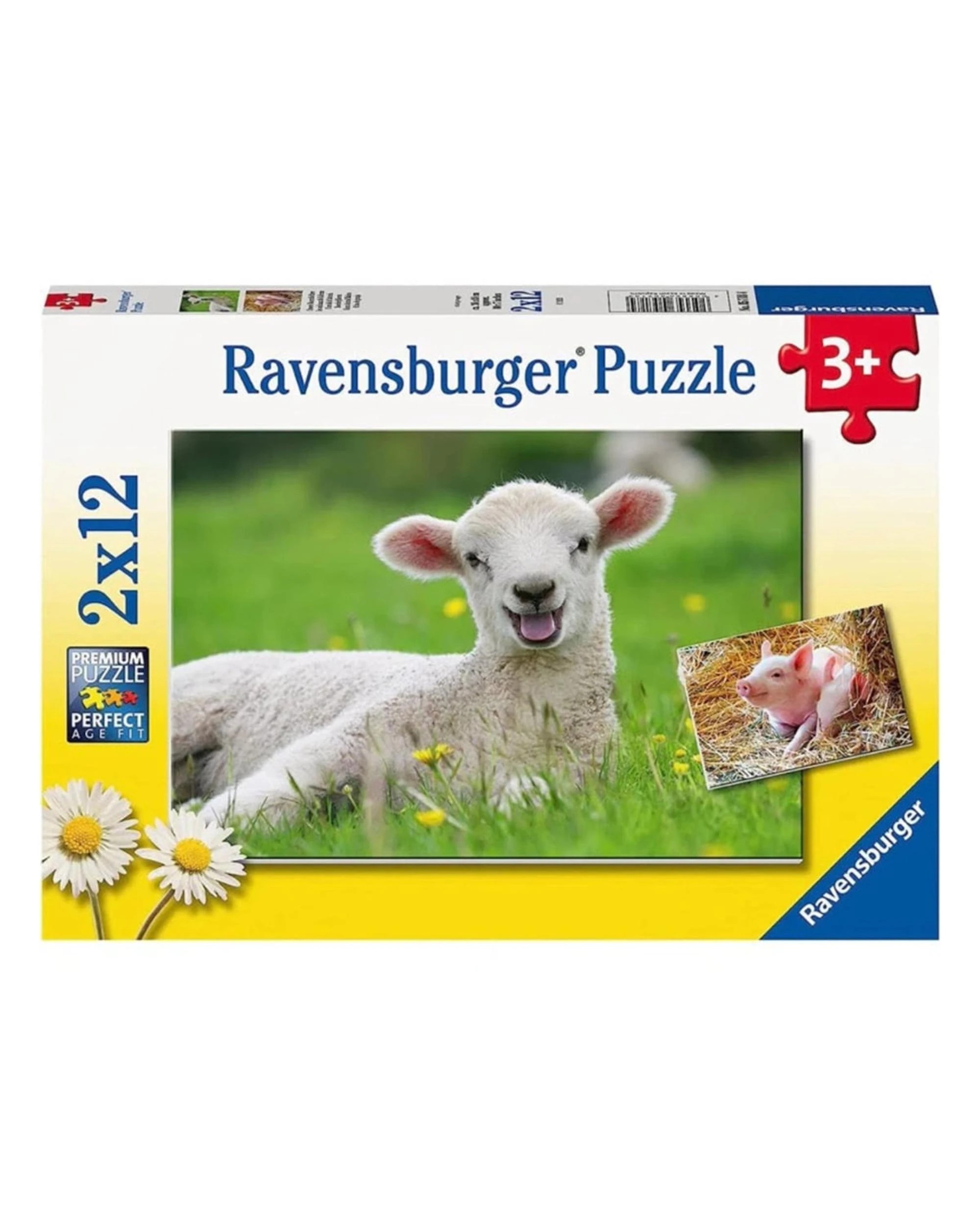 1 Ravensburger Farm Animals 2x12 Piece Puzzle, 1 of 1
