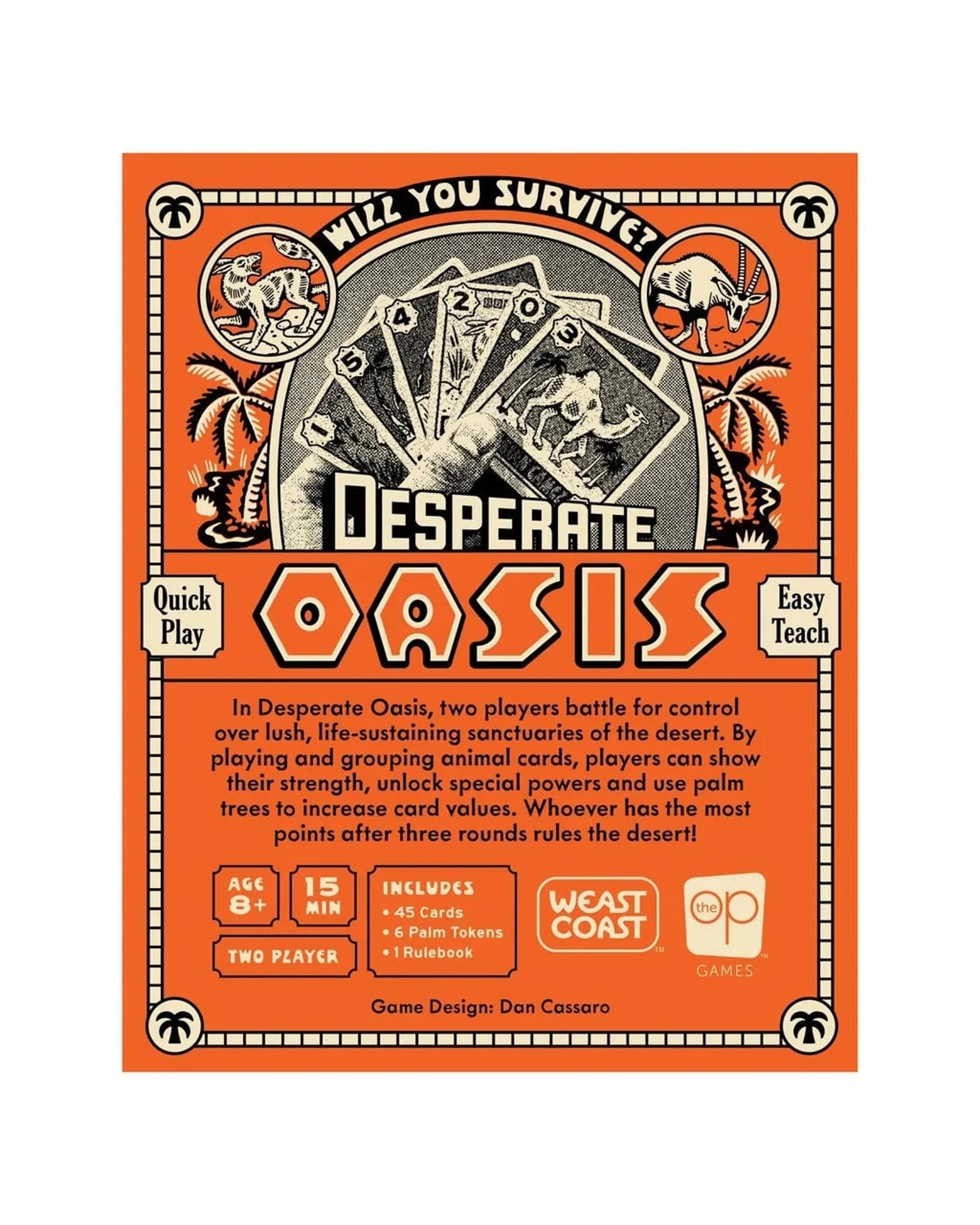 7 Desperate Oasis Card Game, 7 of 7