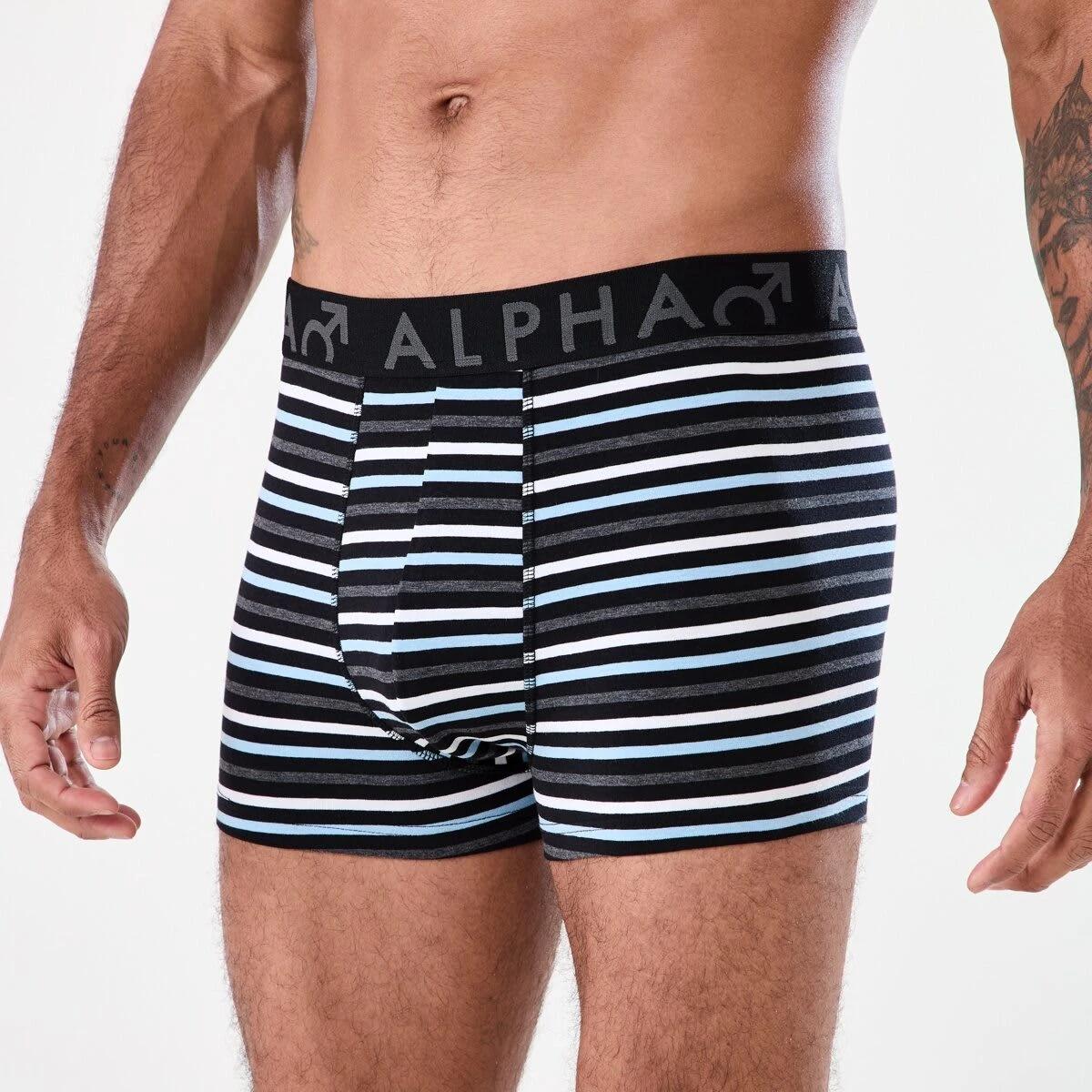 5 3 Pack Stripe Plain Trunks SLADE STRIPE, 5 of 7