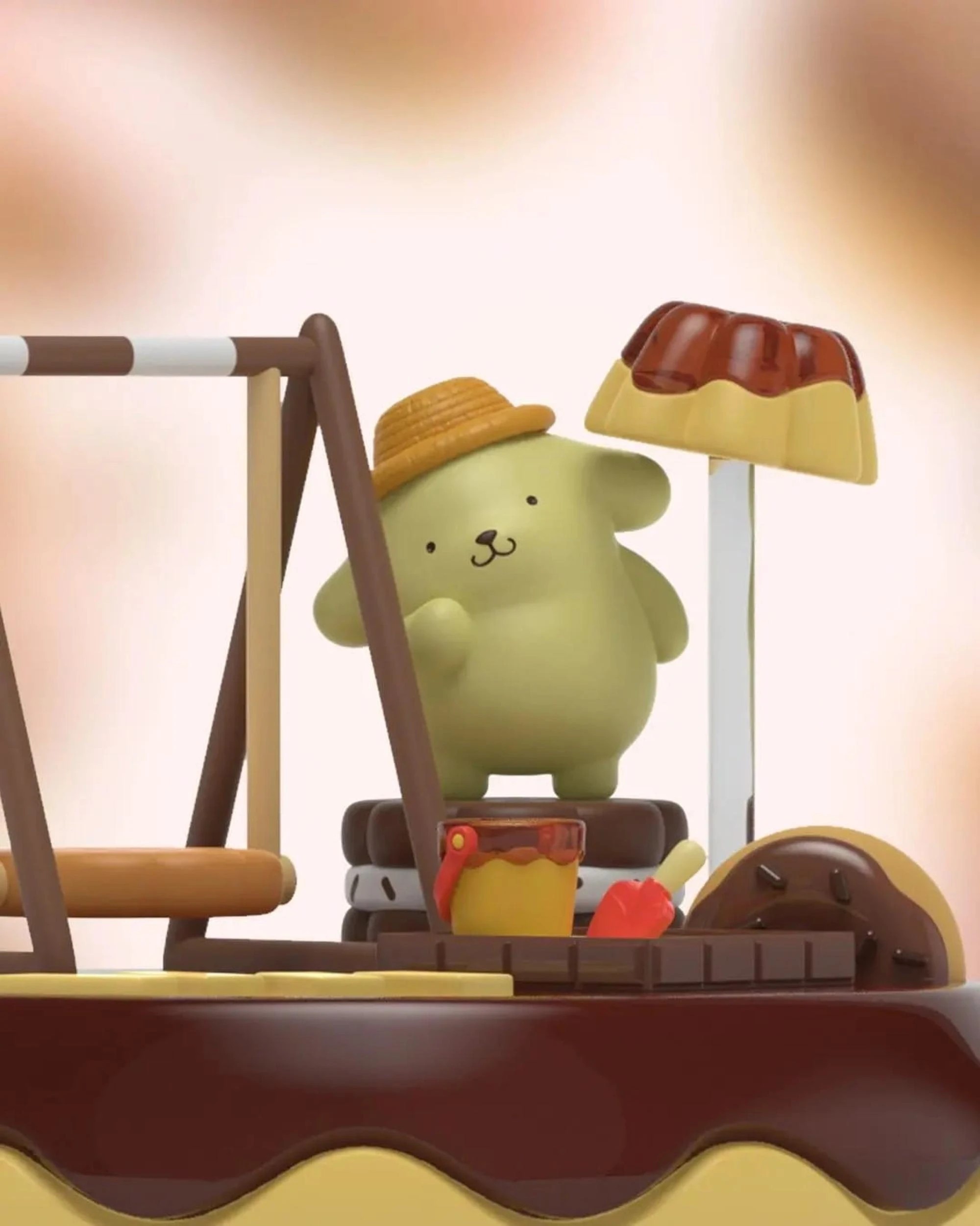 4 Mighty Jaxx Kandyland Sanrio Pompompurin 6 inch Collectable Diorama, 4 of 6