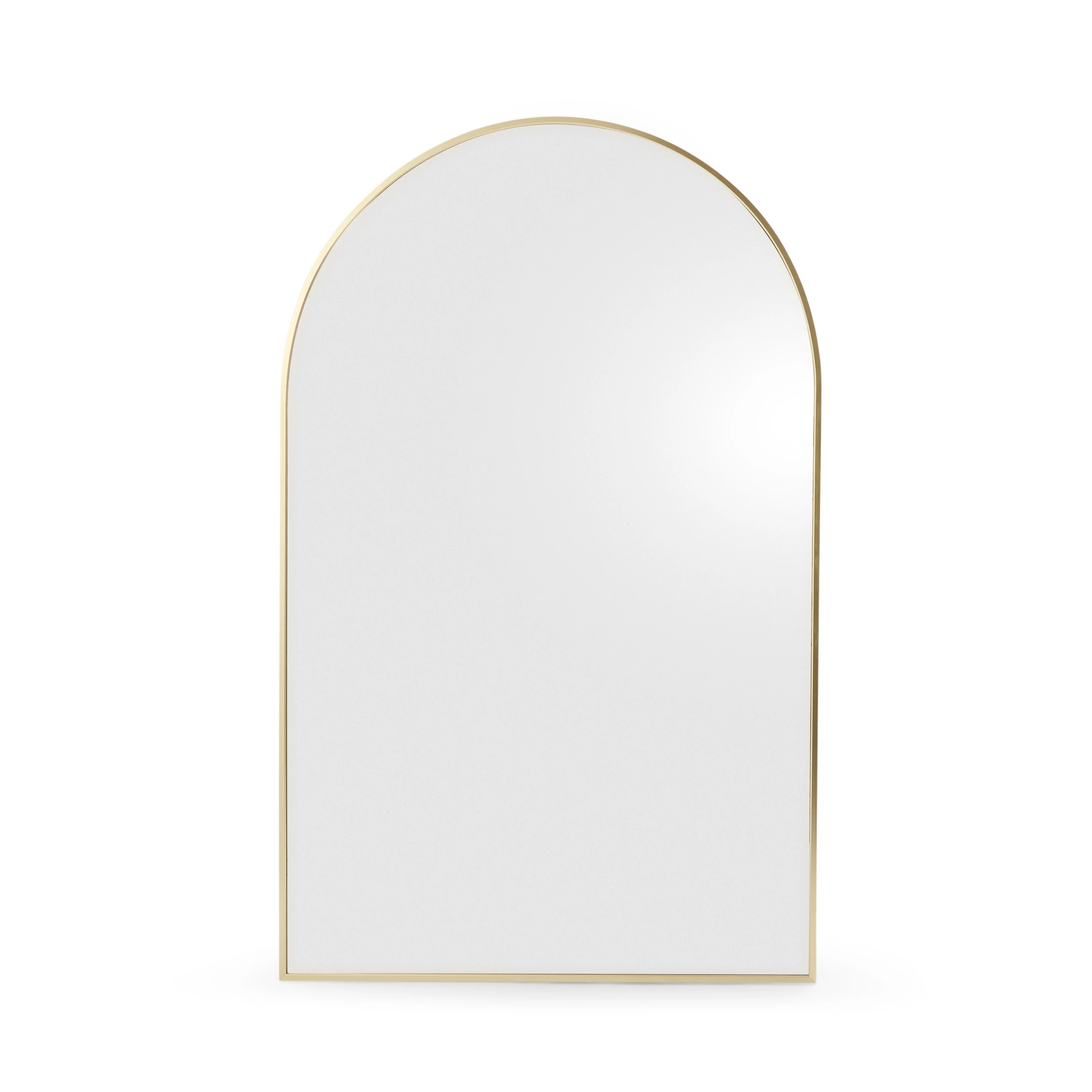 3 Gold Look Arch Mirror - 95cm x 60cm, 3 of 6