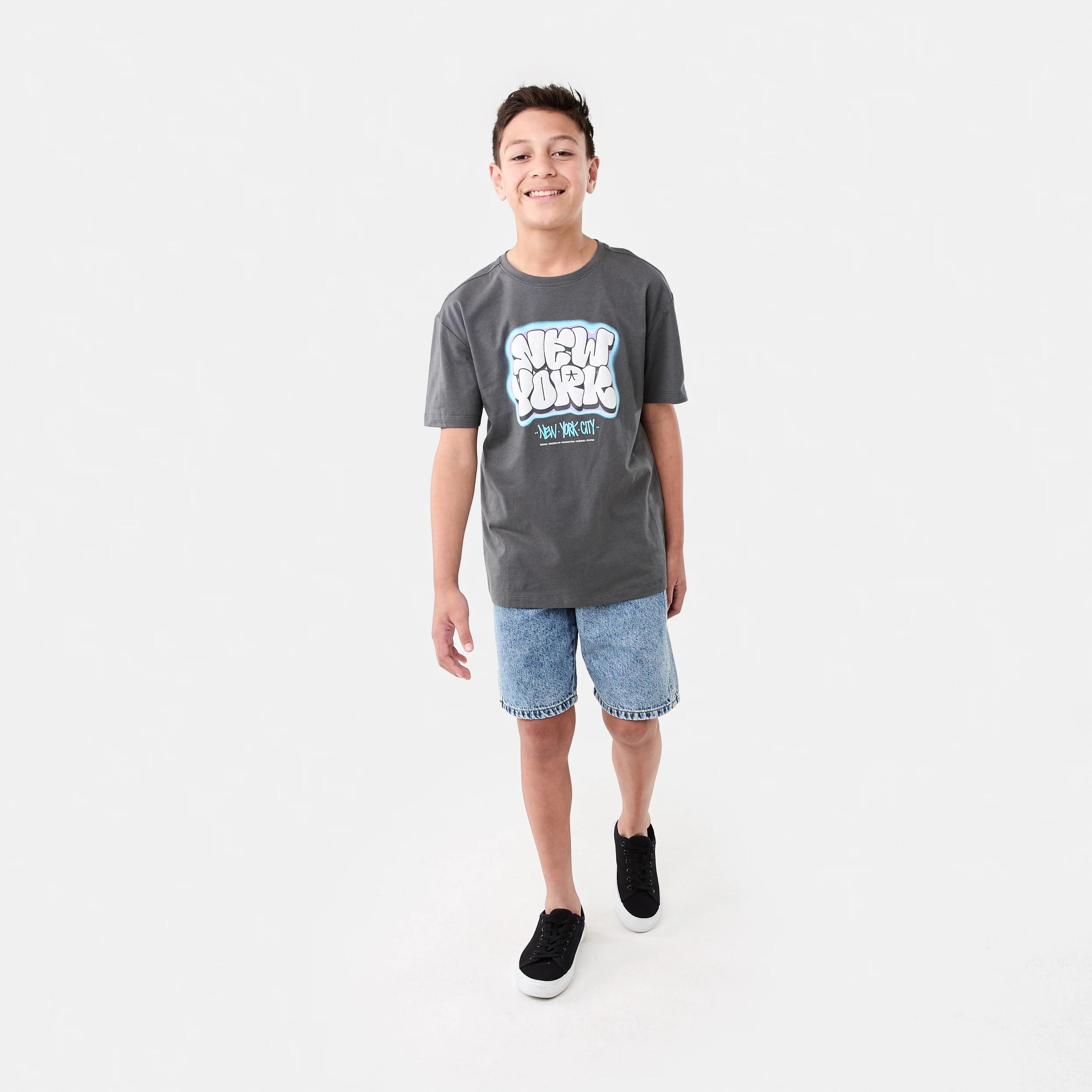 5 Short Sleeve Graphic Print T-shirt NYC PUFF GRAFFITI CASTLEROCK, 5 of 6