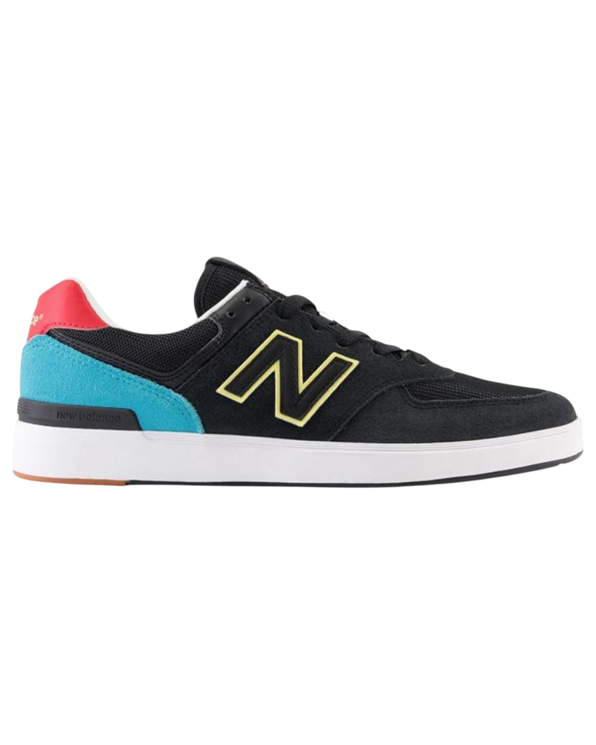 1 New Balance Mens 574 Black Athletic Casual Sneakers BLACK, 1 of 6