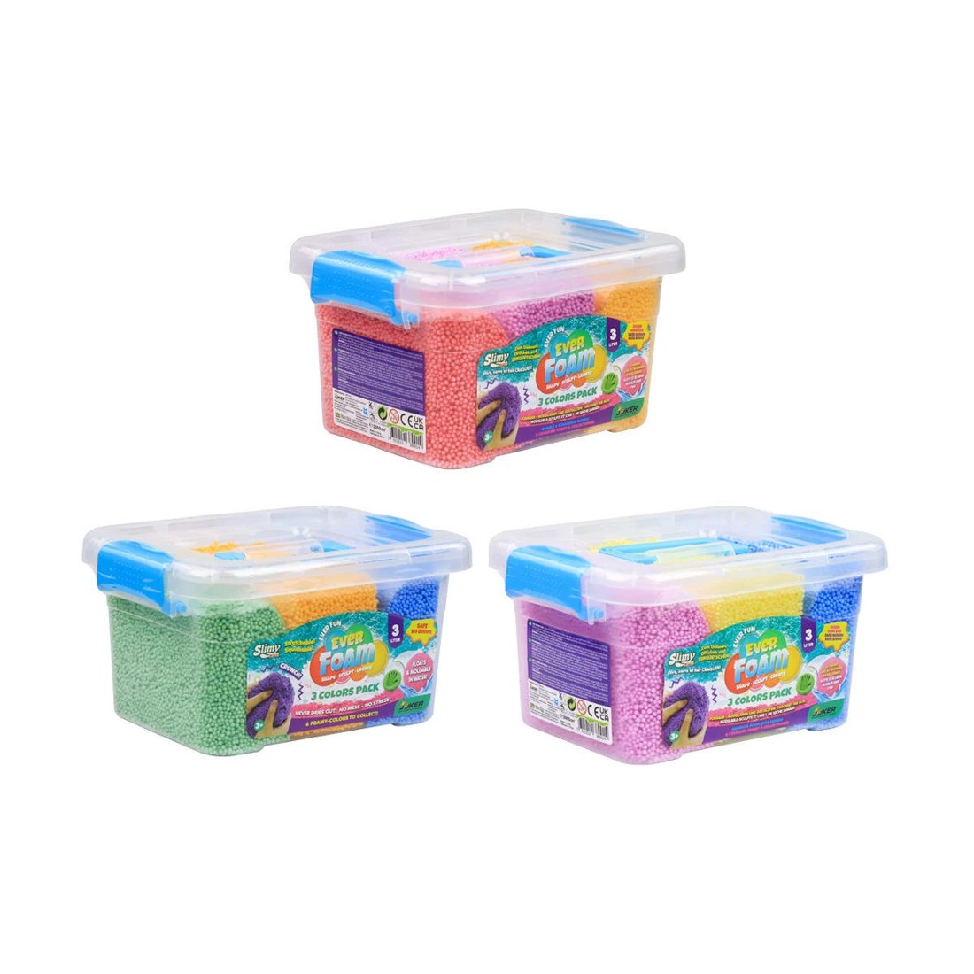 2 Slimy 3 Colours Pack Ever Foam - Assorted, 2 of 3