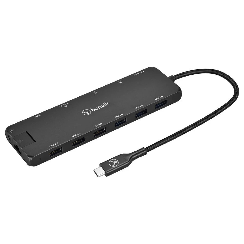 4 Bonelk Long-Life USB-C 14-in-1 Multiport Hub Black, 4 of 7