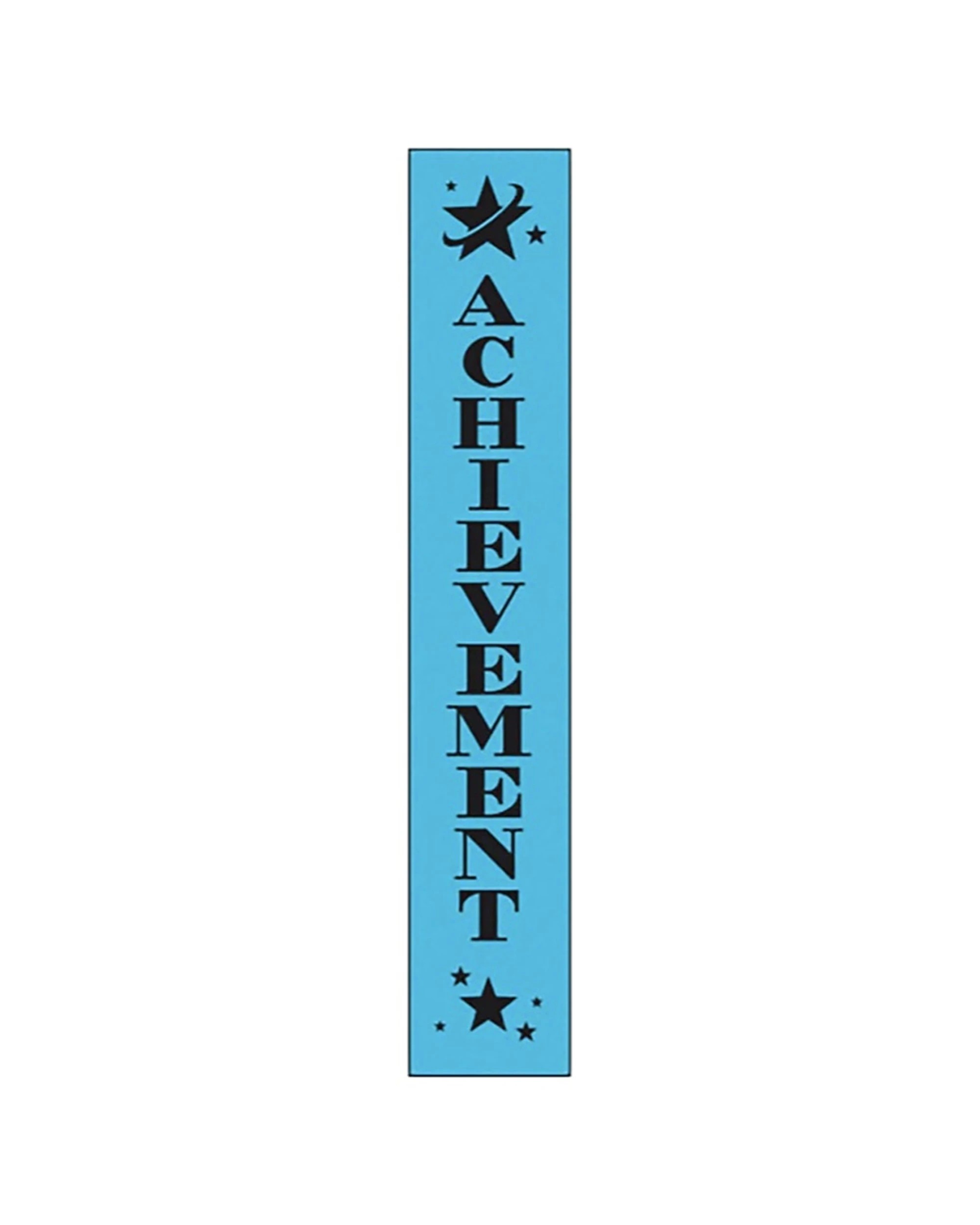 1 Victor Sports 100pc Achievement Ribbons Polyester 3x17cm - Blue, 1 of 1