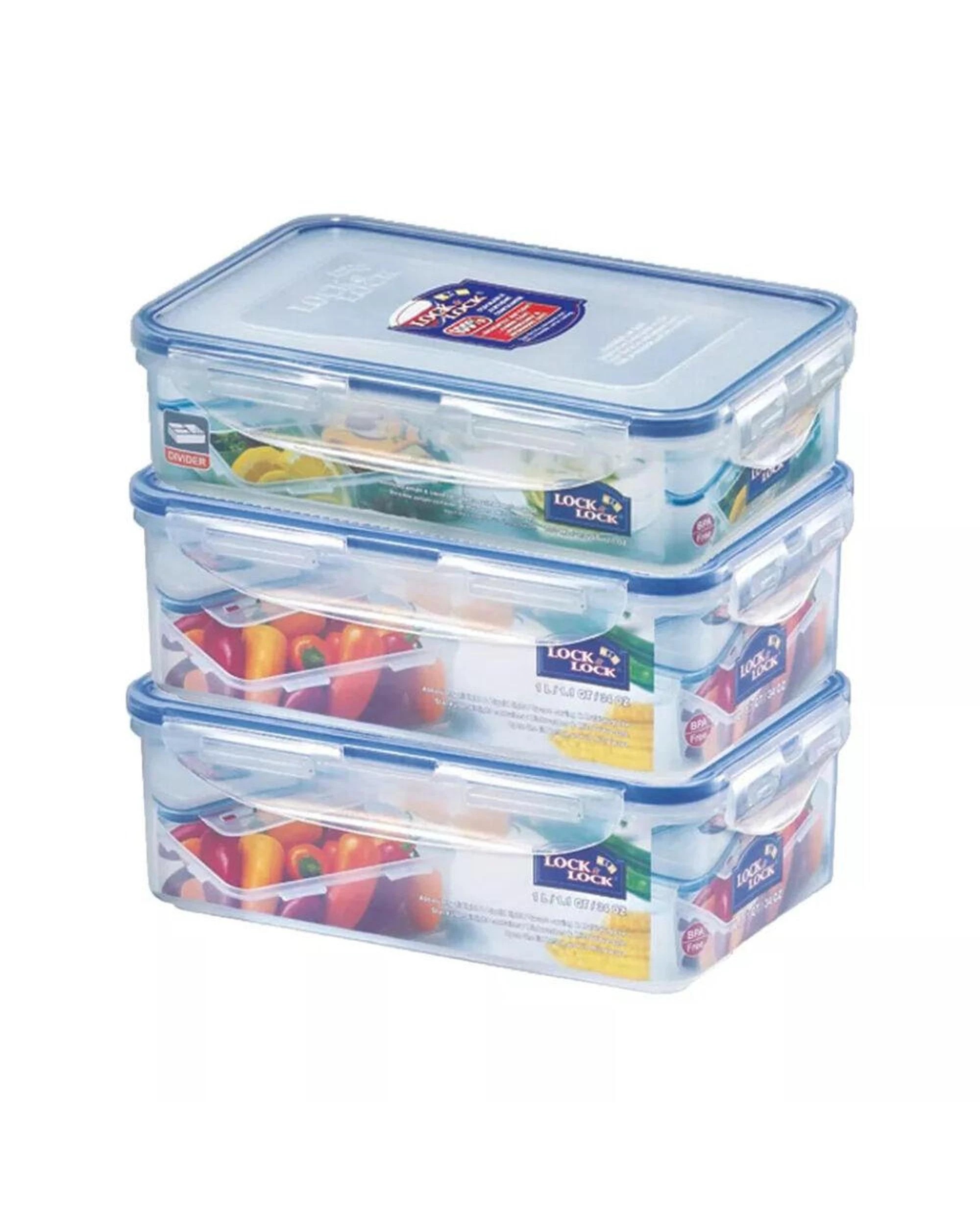 2 Lock & Lock 6pc Rectangle Container Set  6 Piece, 2 of 2