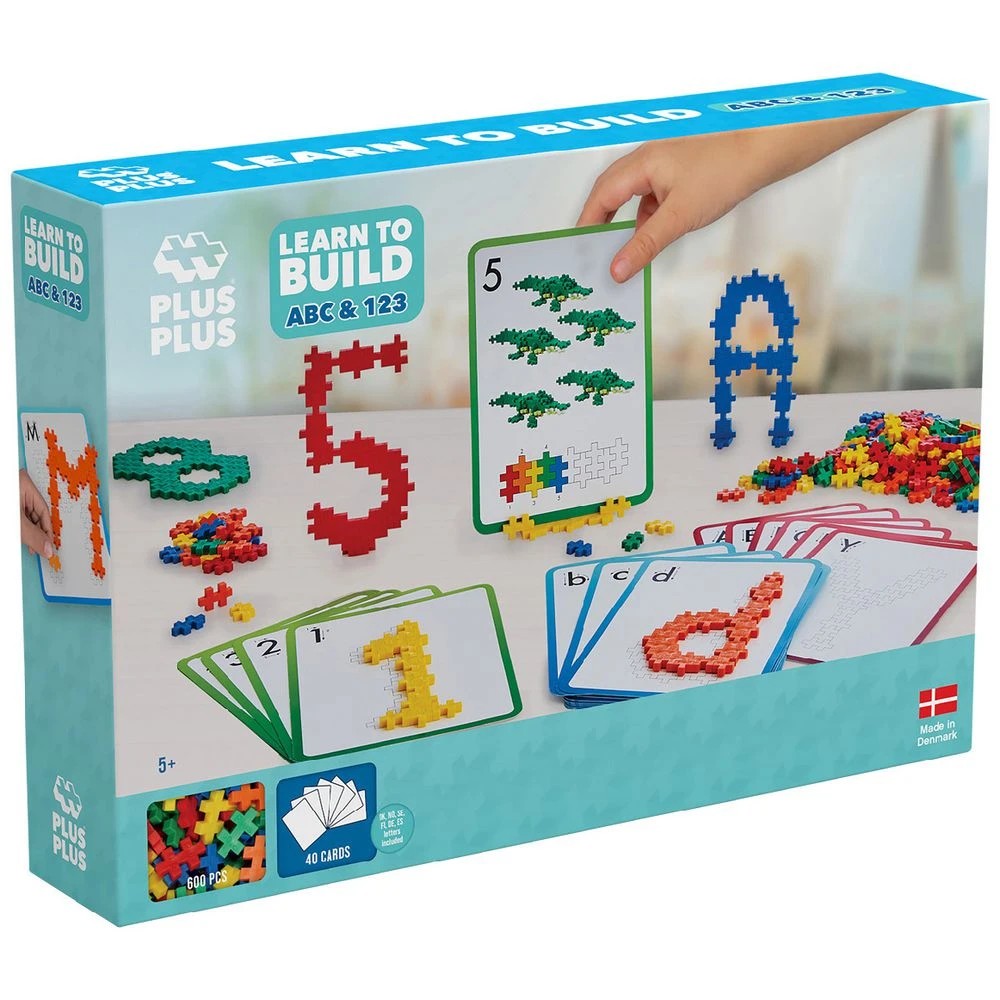 1 Plus-Plus Learn to Build ABC & 123, 1 of 3