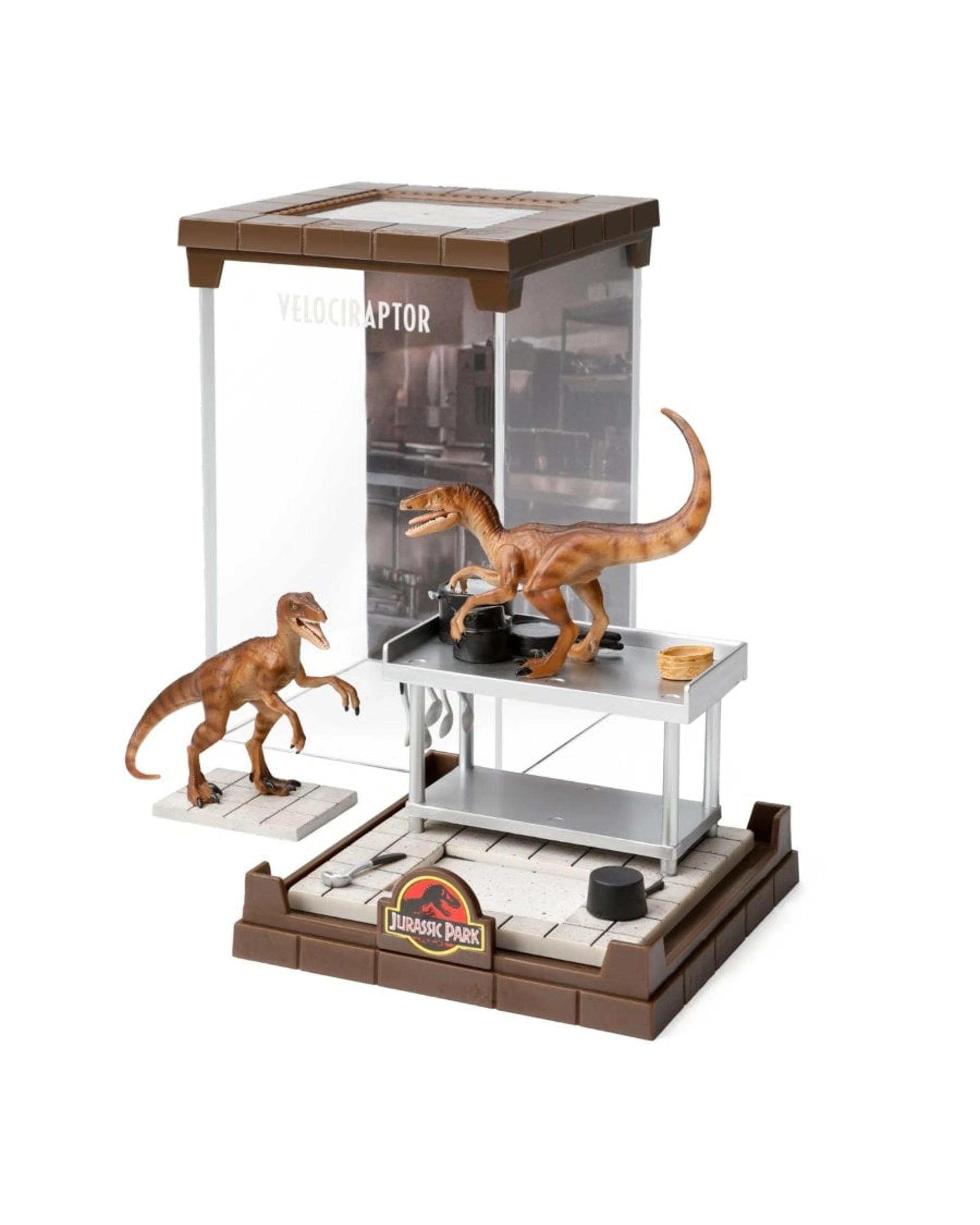 1 Jurassic Park Velociraptor Diorama, 1 of 5