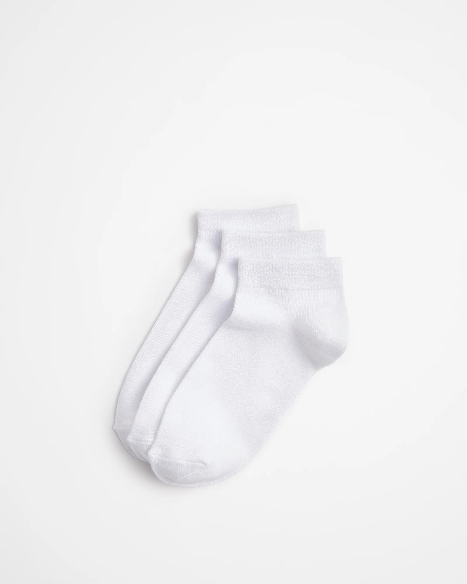1 Target 3 Pack Bamboo Low Cut Socks WHITE, 1 of 3