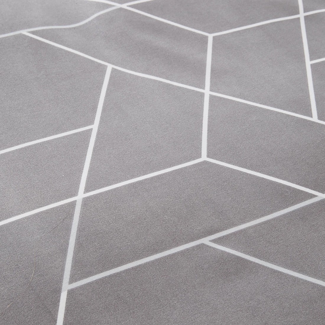 5 Jesse Quilt Cover Set - Single Bed, Grey, 5 of 5