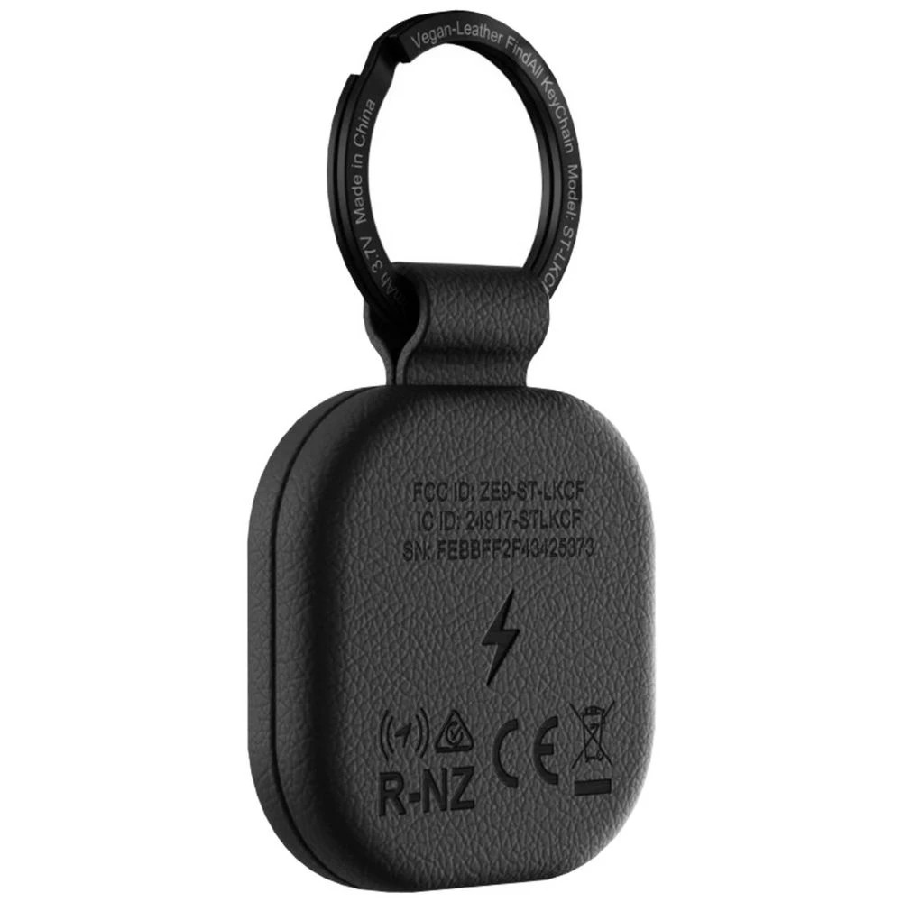 3 Satechi FindAll Vegan Leather Keychain Black, 3 of 4