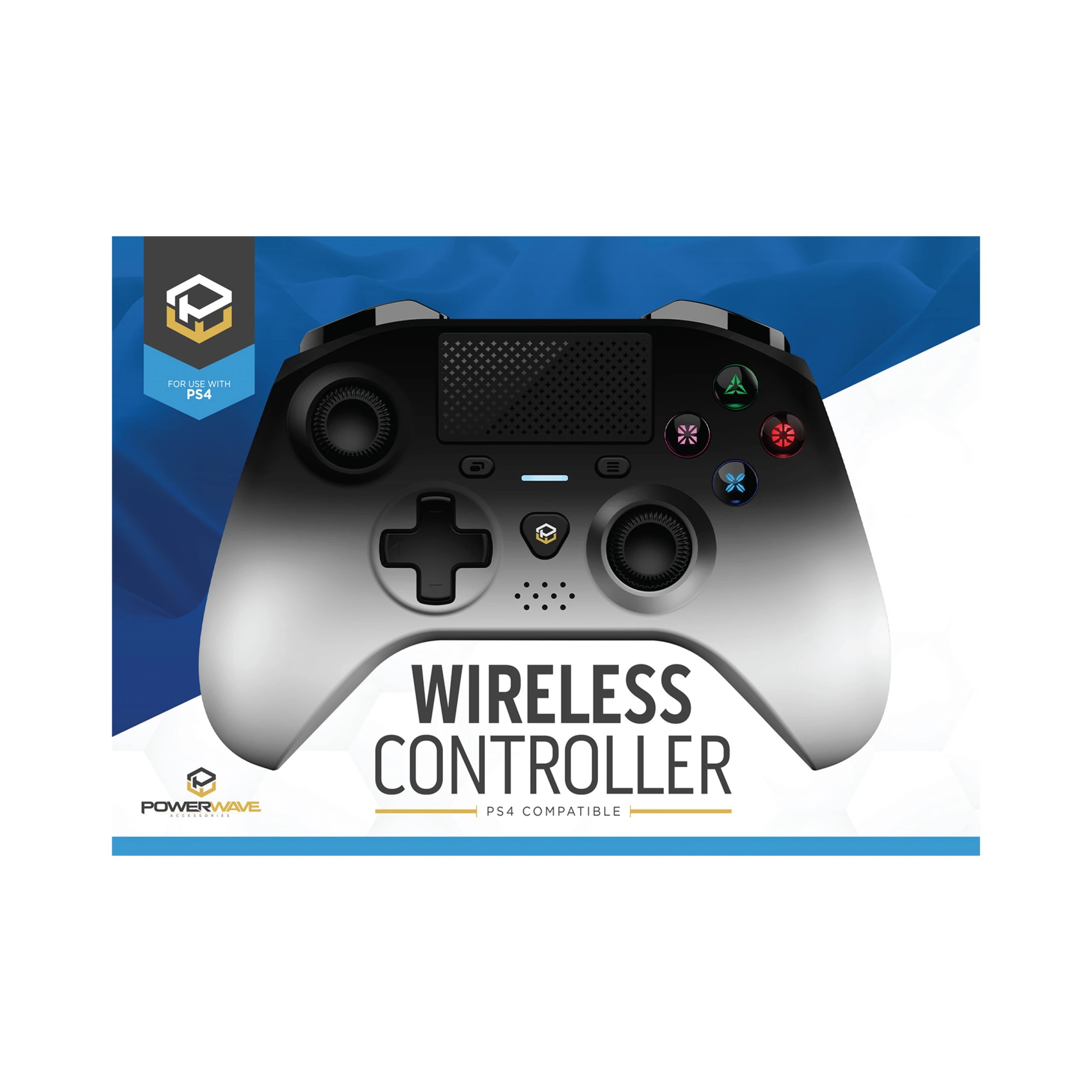 1 Powerwave Wireless Controller Ghost - PlayStation 4 - Multi, 1 of 4