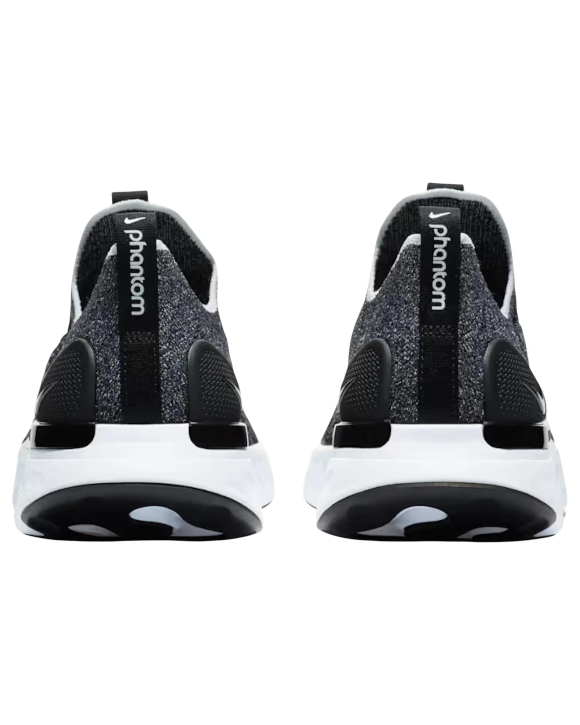 6 Nike Mens Phantom Run 2 Athletic Shoes BLACK/WHITE, 6 of 8