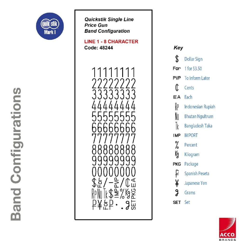 4 QuikStik Mark I Single Line Price Gun, 4 of 4