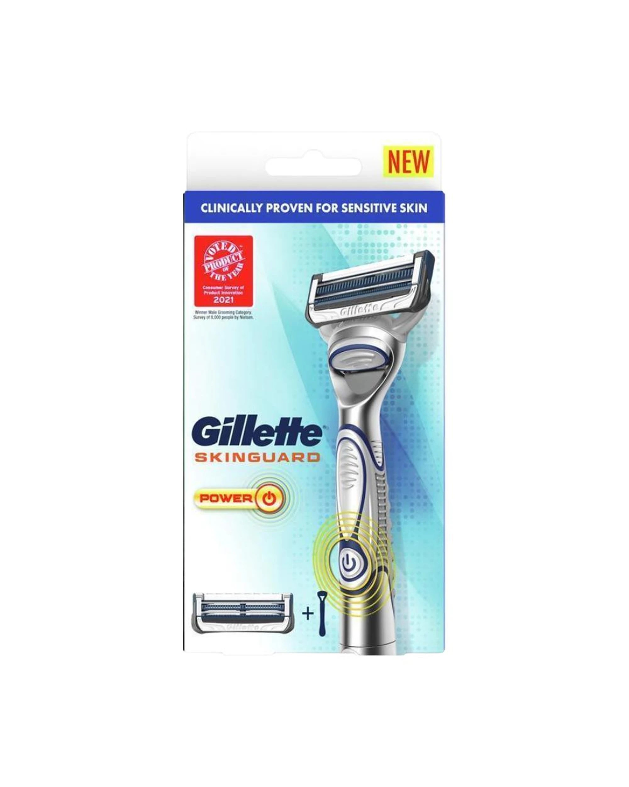 1 Gillette SkinGuard Power Razor + 1 Refill Blade, 1 of 3