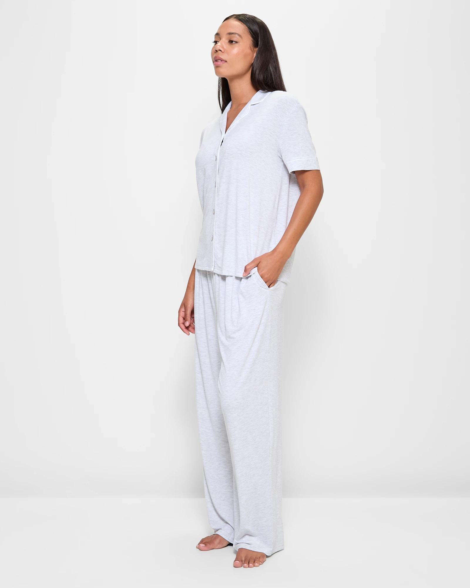 3 Target Bamboo Soft Comfort Pyjama Sleep Set GREY MARLE, 3 of 5