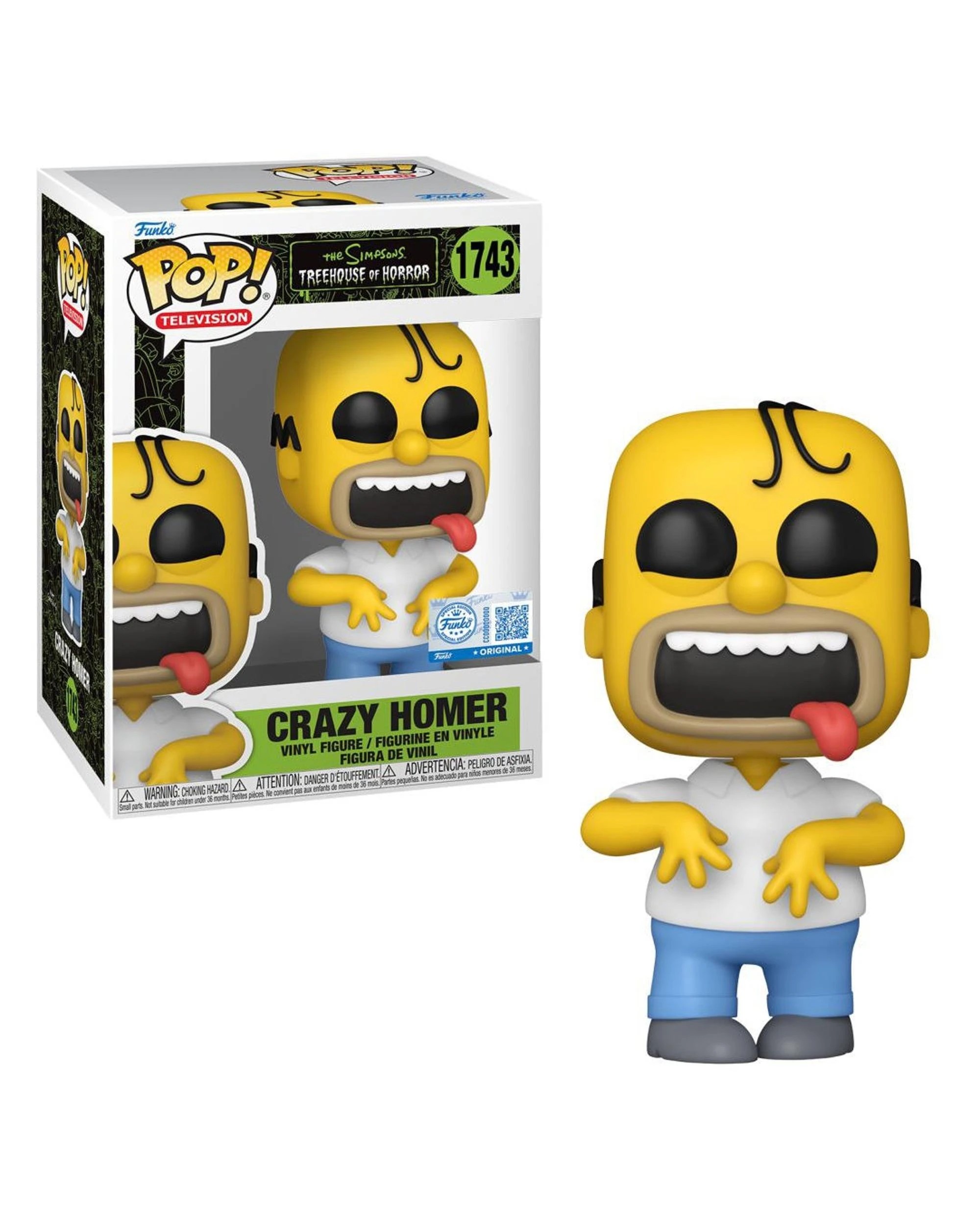 1 The Simpsons Treehouse of Horror Crazy Homer Funko POP! Vinyl, 1 of 3