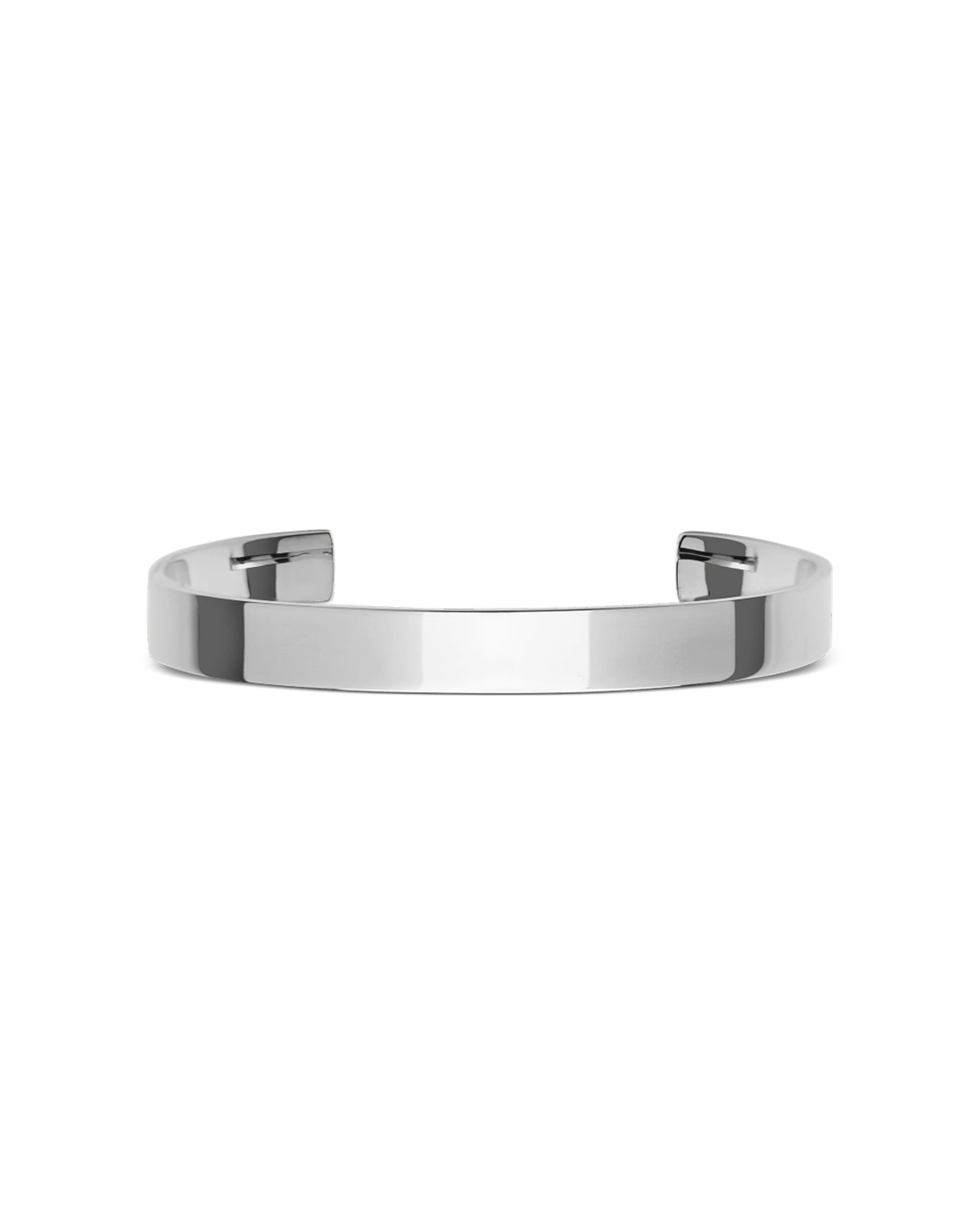1 Daniel Wellington Line Cuff Polished Silver Bracelet Large Jewellery - Silver, 1 of 5