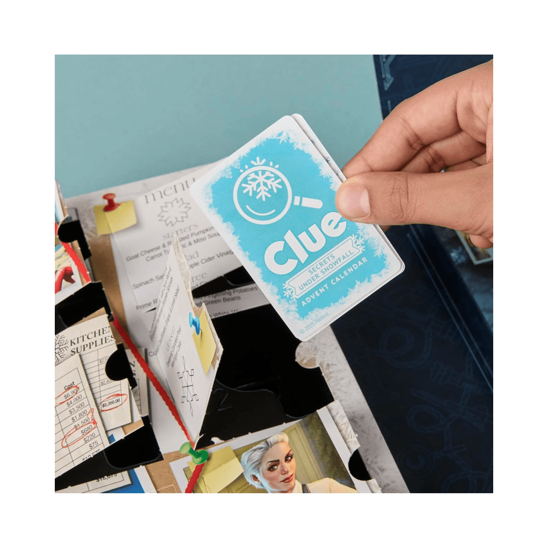 5 Hasbro Clue Advent Calendar: Secrets Under Snowfall Puzzle Game, 5 of 10