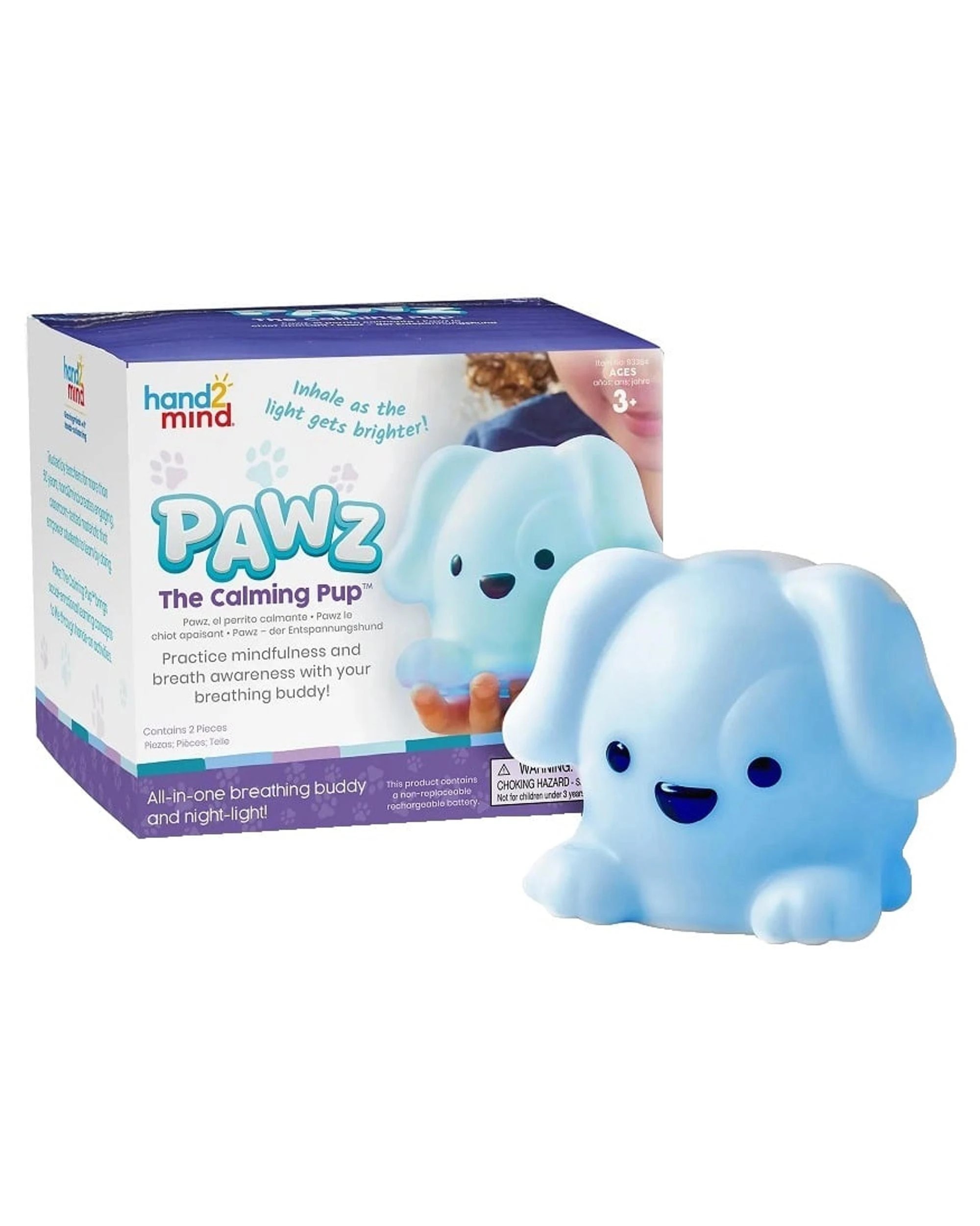 1 Pawz The Calming Pup Breathing Buddy and Night Light, 1 of 5