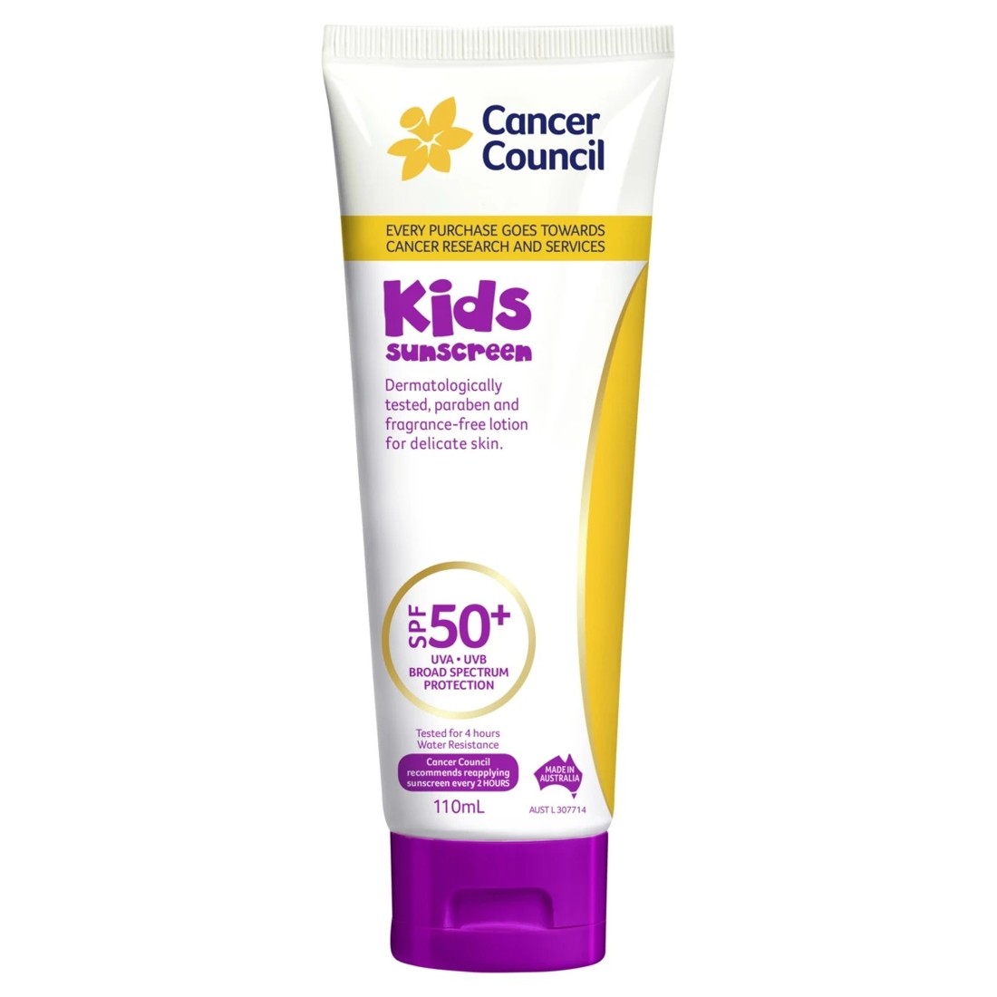 1 Cancer Council Kids SPF50+ Sunscreen 110ml, 1 of 4