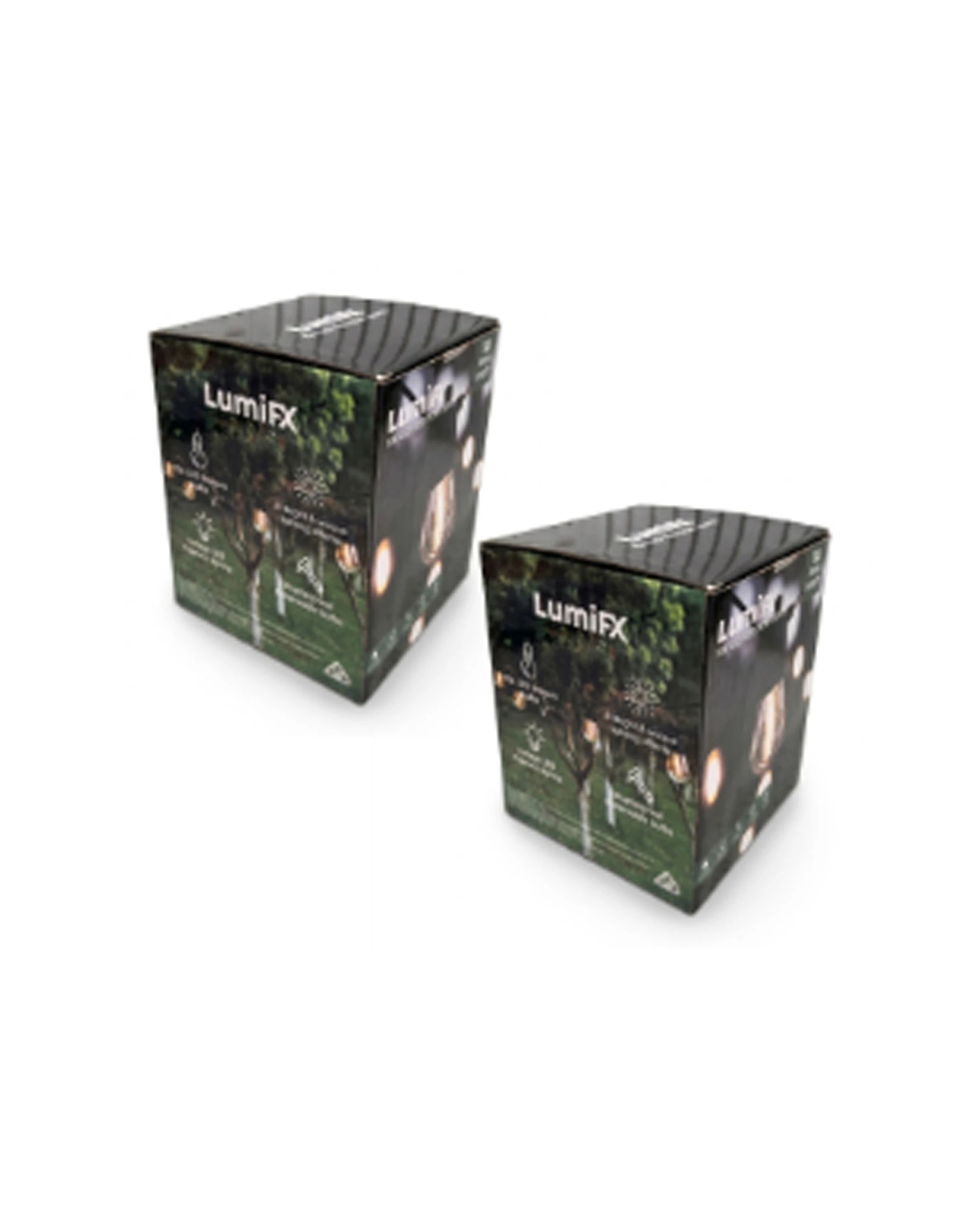 1 LumiFX 2PK 10 Bulb Indoor & Outdoor Festoon Lights With 8 Lighting Effects 10m Warm - White, 1 of 10