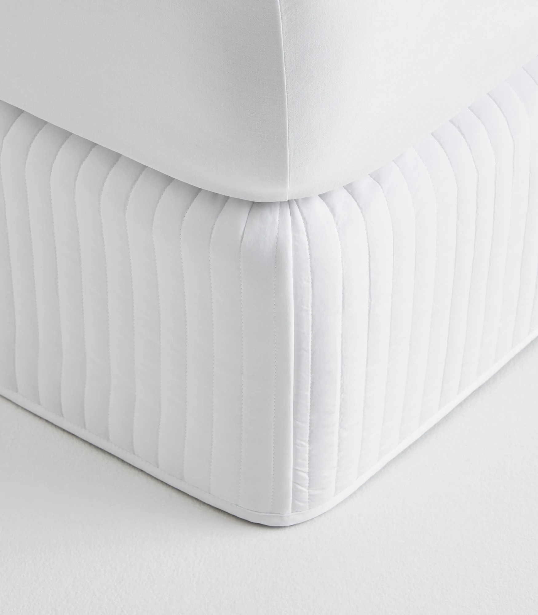 2 Target Padded Valance - Queen Bed - White, 2 of 3
