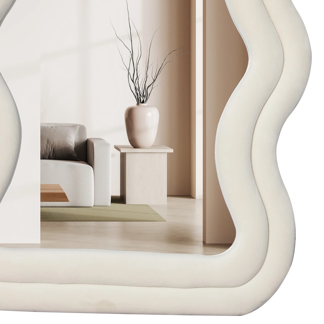 5 Yezi 160x60cm Full Length Floor Mirror - White, 5 of 7